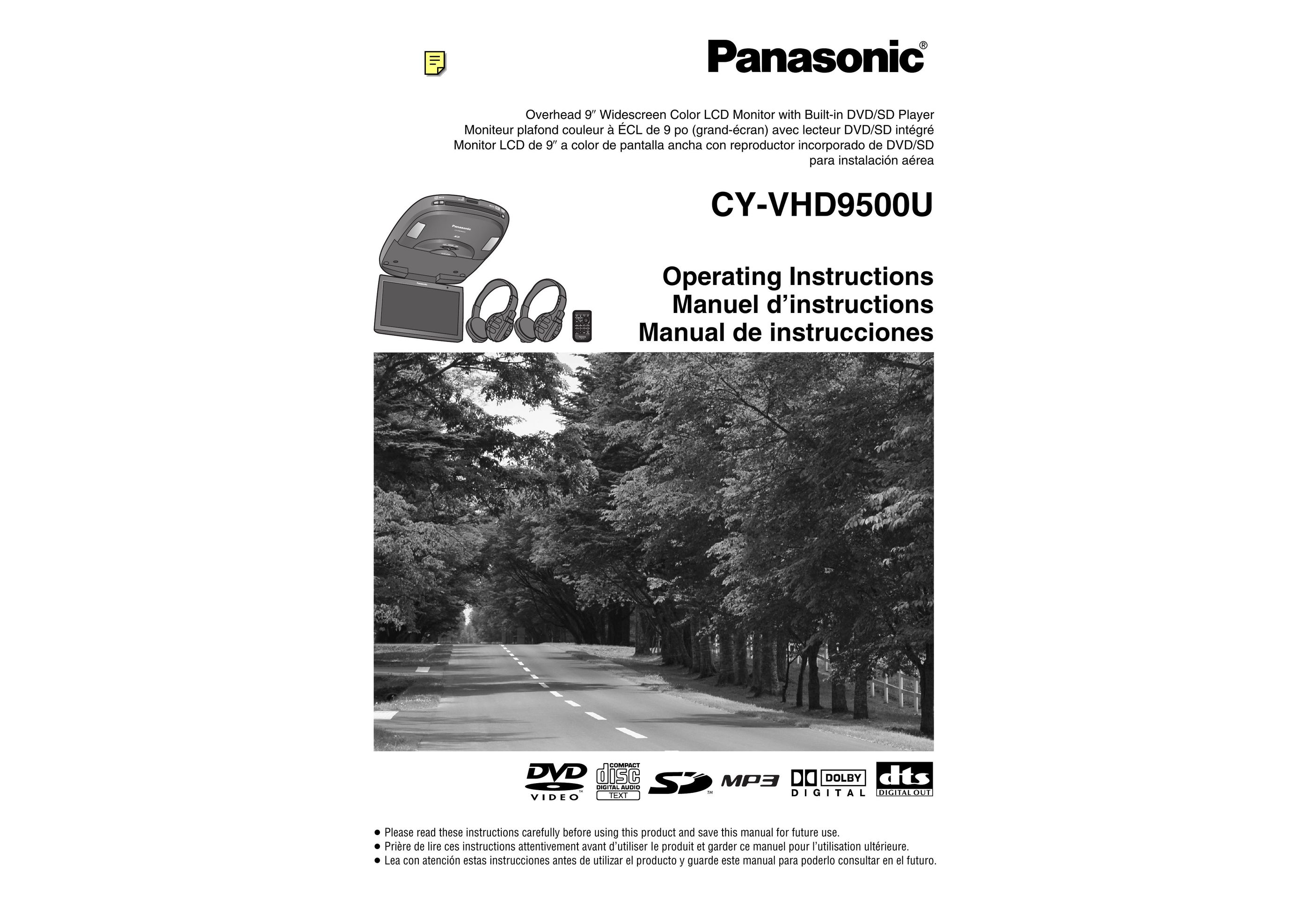 Panasonic CY-VHD9500U Car Video System User Manual
