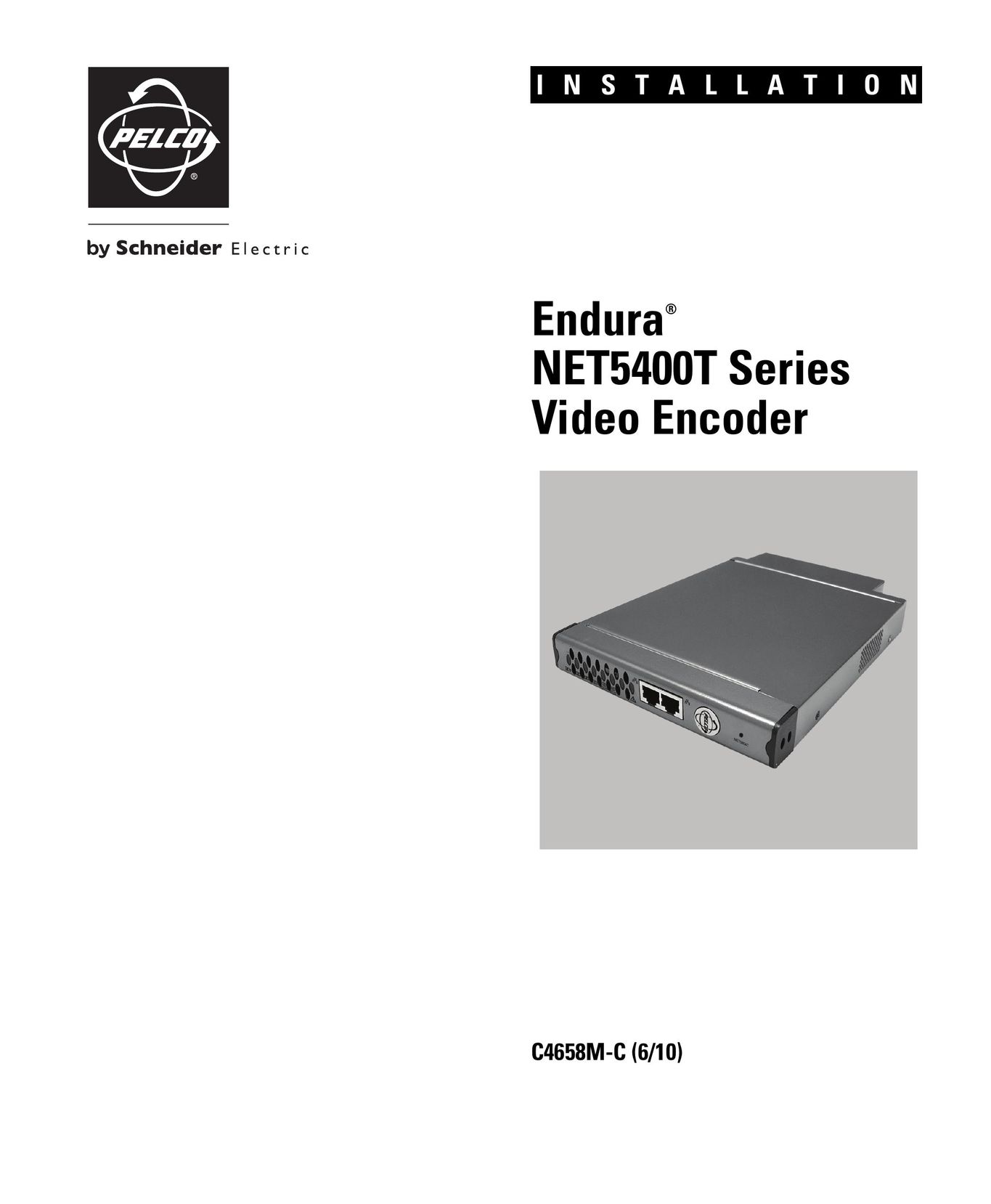 Pelco NET5400T Car Video System User Manual
