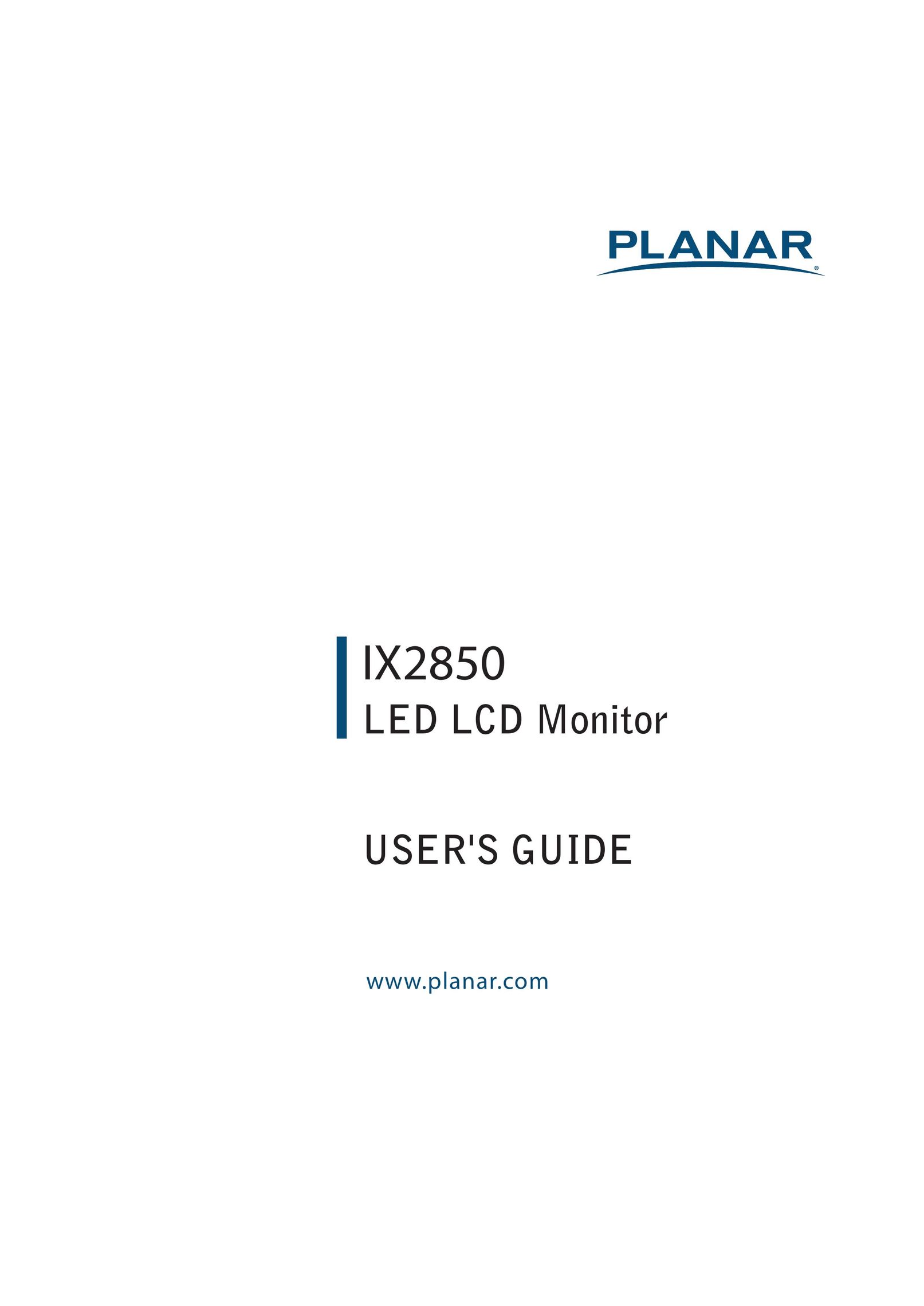 Planar IX2850 Car Video System User Manual