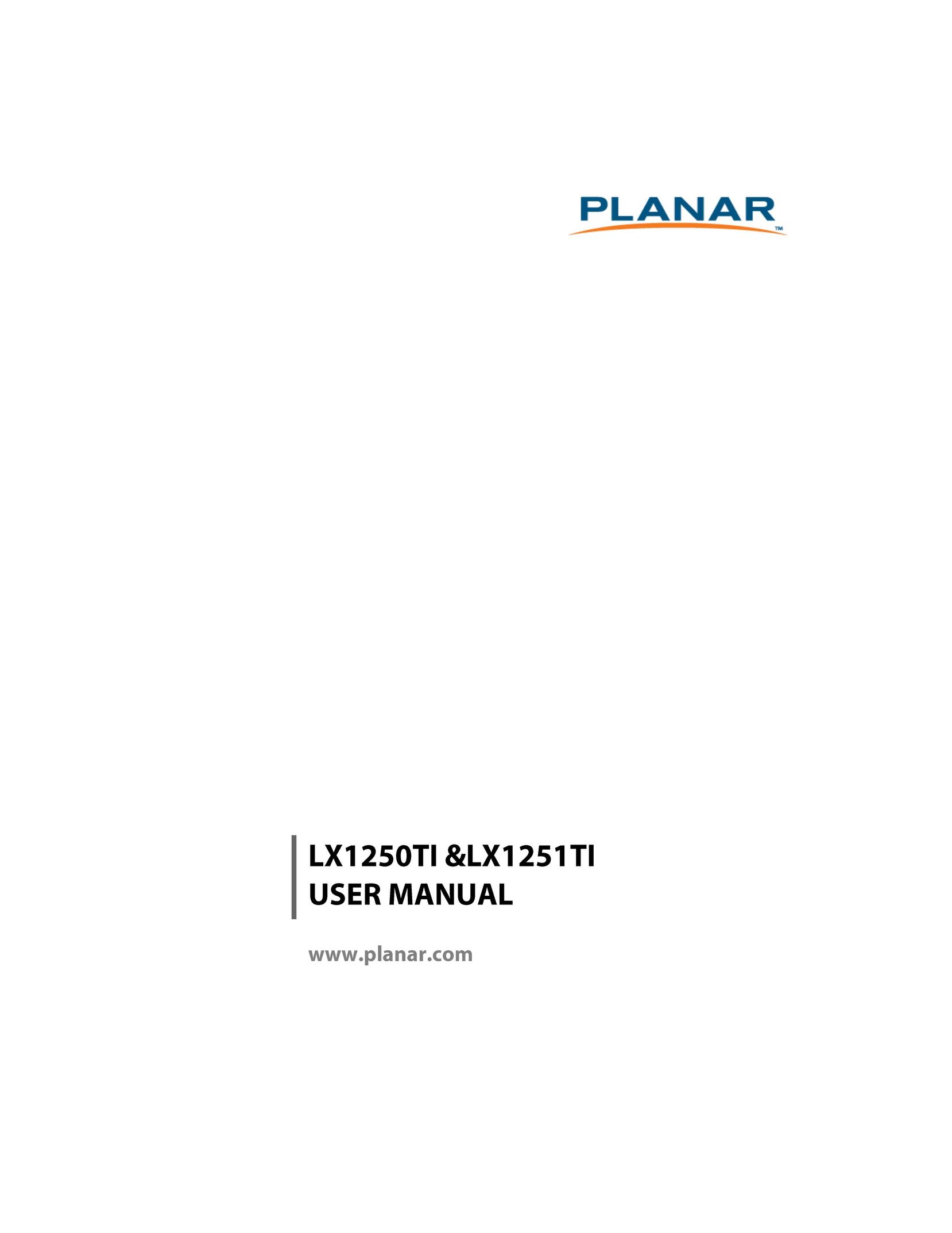 Planar LX1250TI Car Video System User Manual