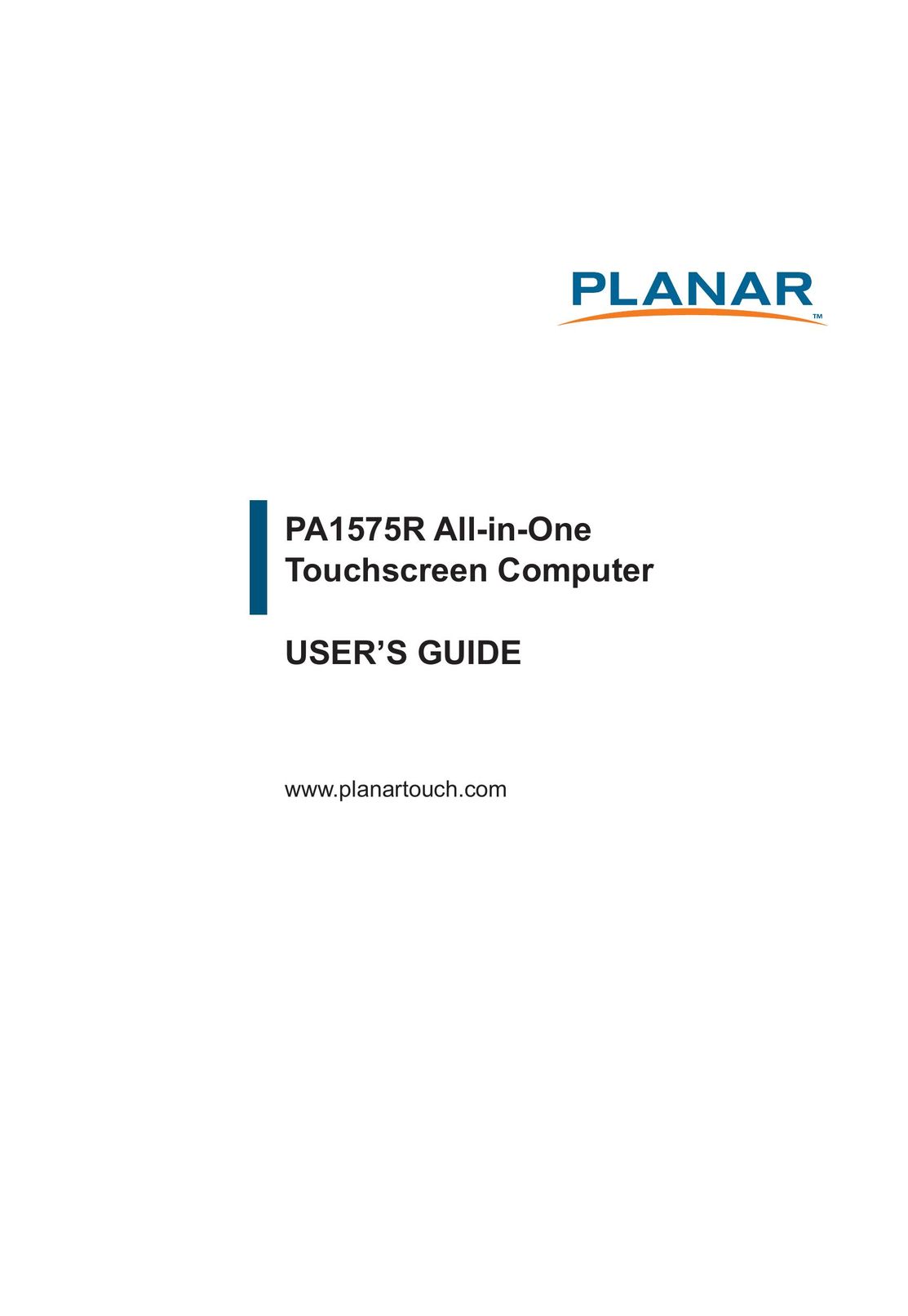 Planar PA1575R Car Video System User Manual