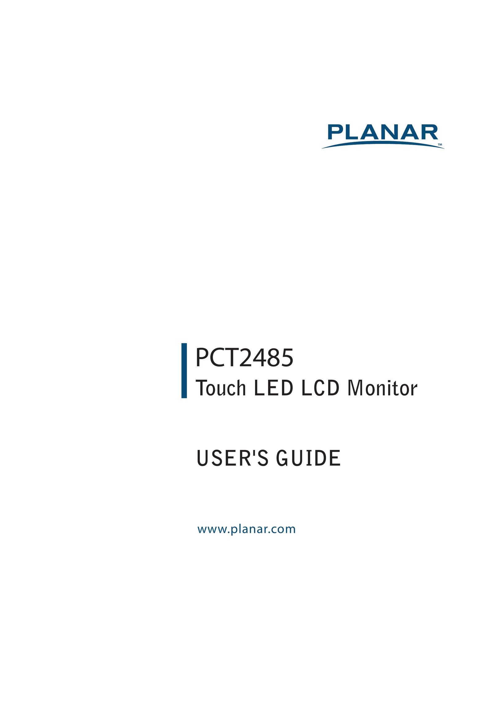 Planar PCT2485 Car Video System User Manual