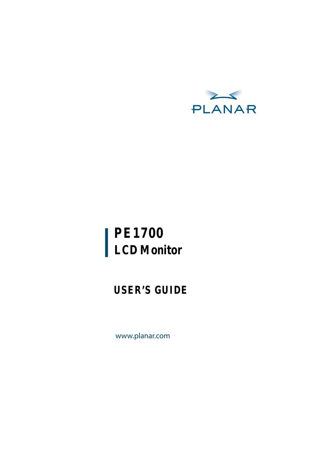 Planar PE1700 Car Video System User Manual