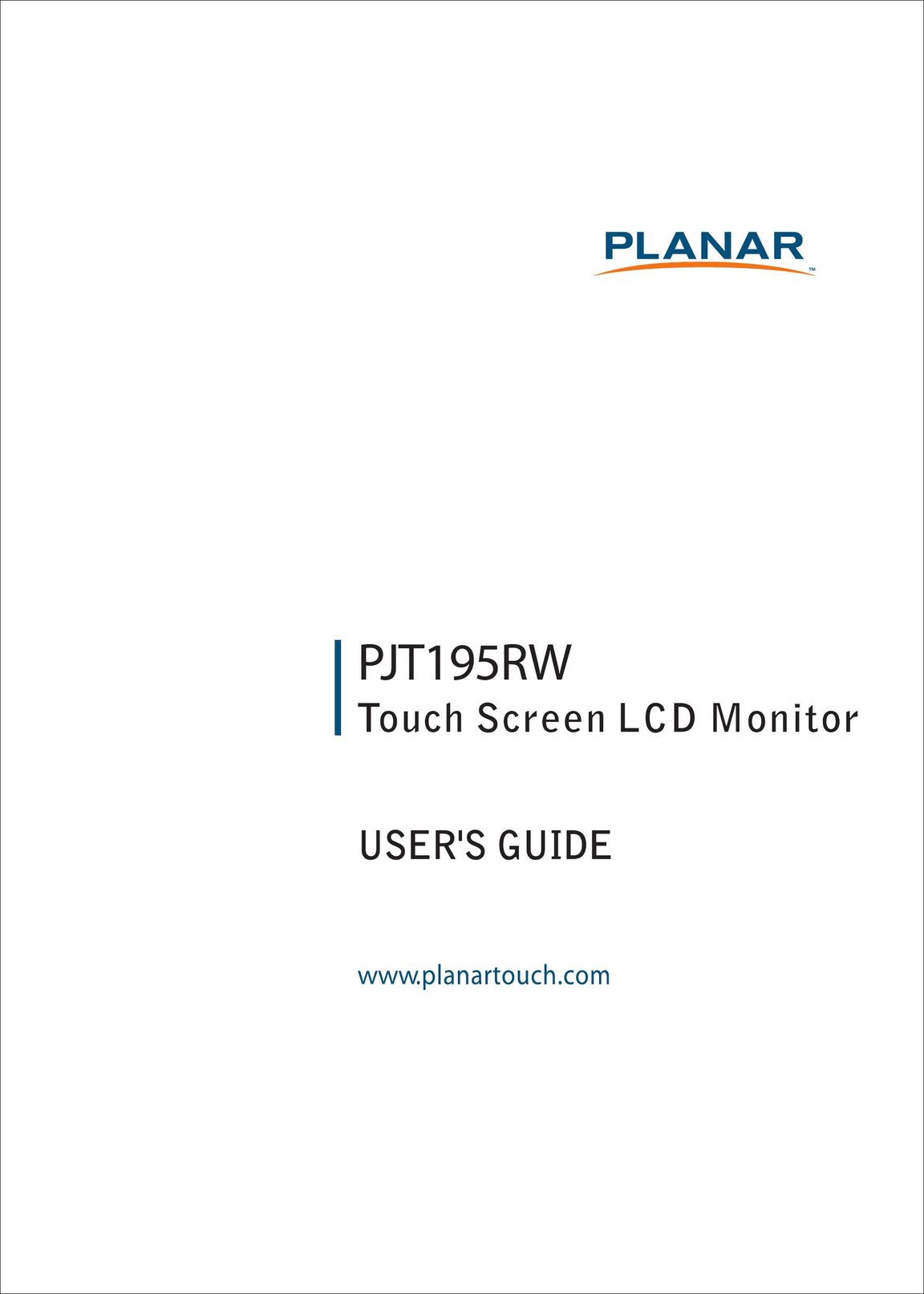 Planar PJT195RW Car Video System User Manual