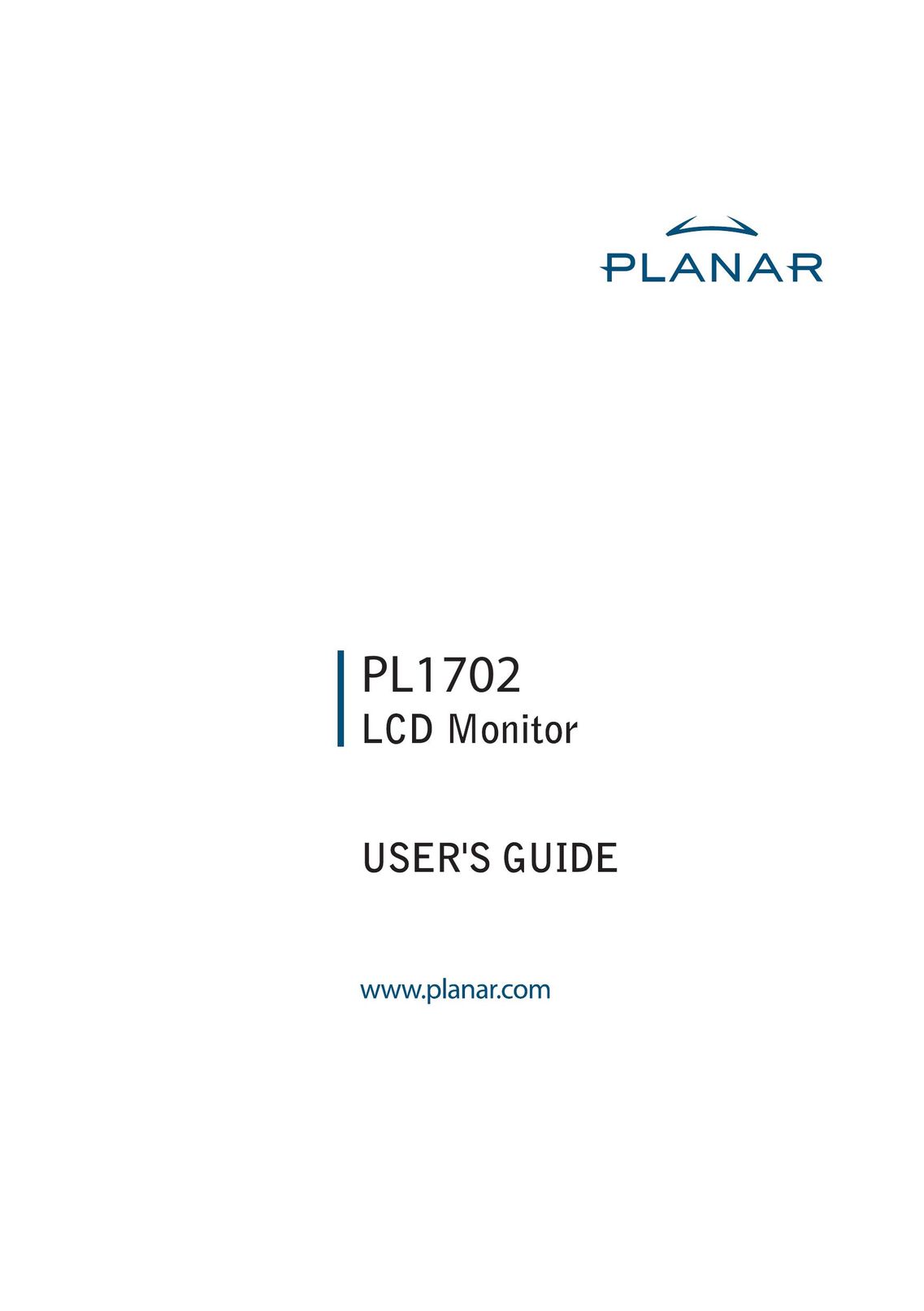 Planar PL1702 Car Video System User Manual