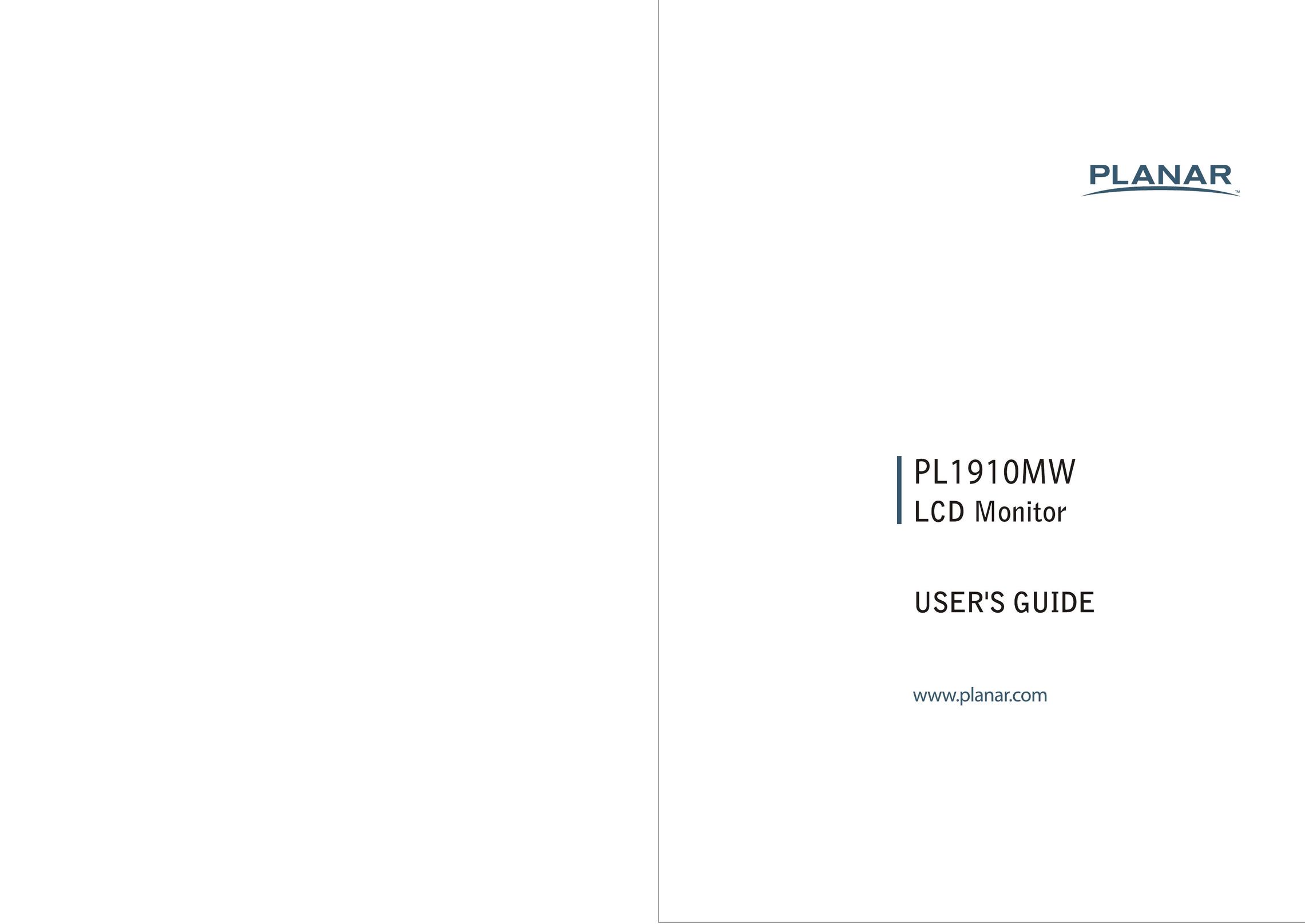 Planar PL1910MW Car Video System User Manual