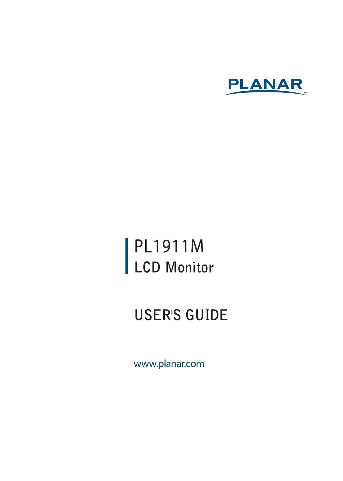 Planar PL1911M Car Video System User Manual