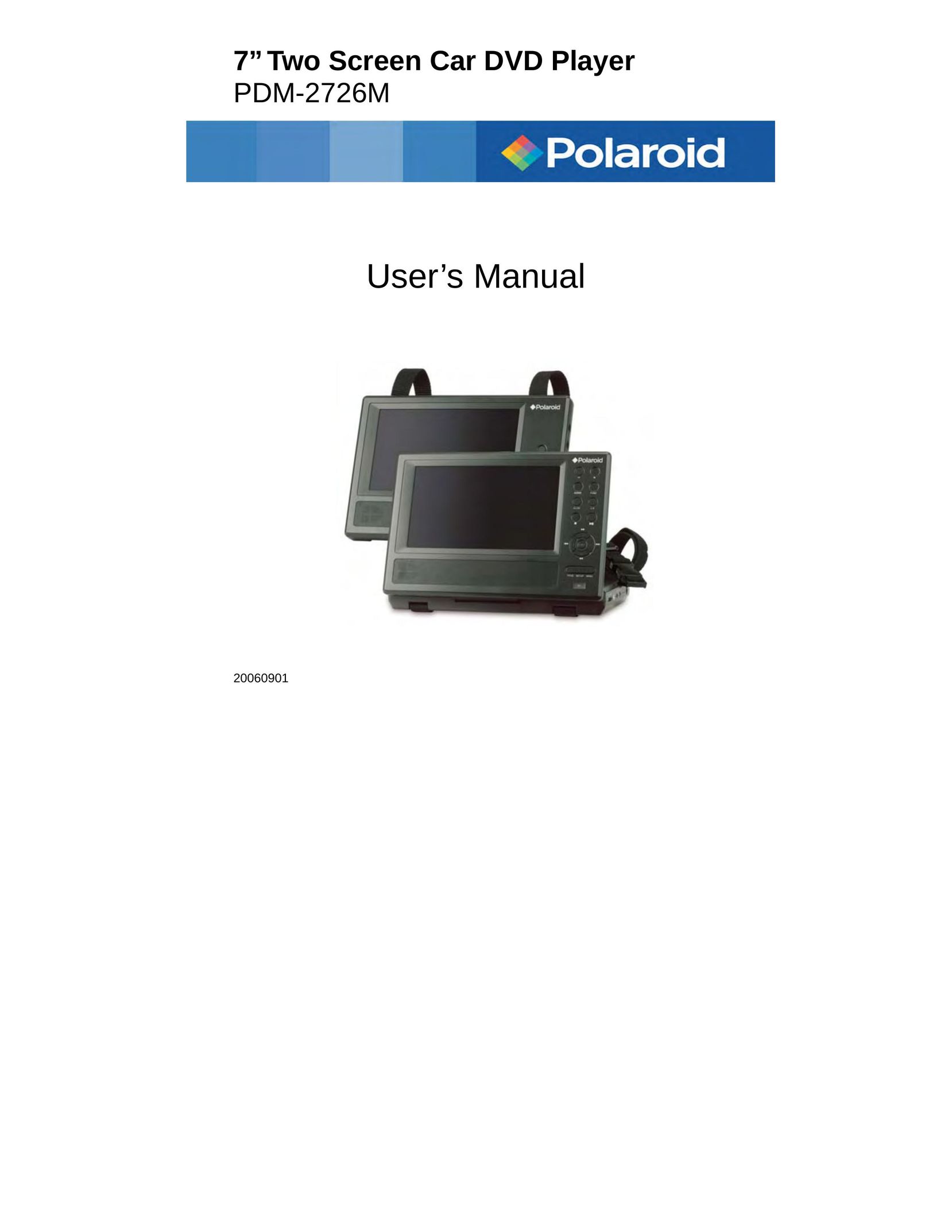 Polaroid PDM-2726M Car Video System User Manual