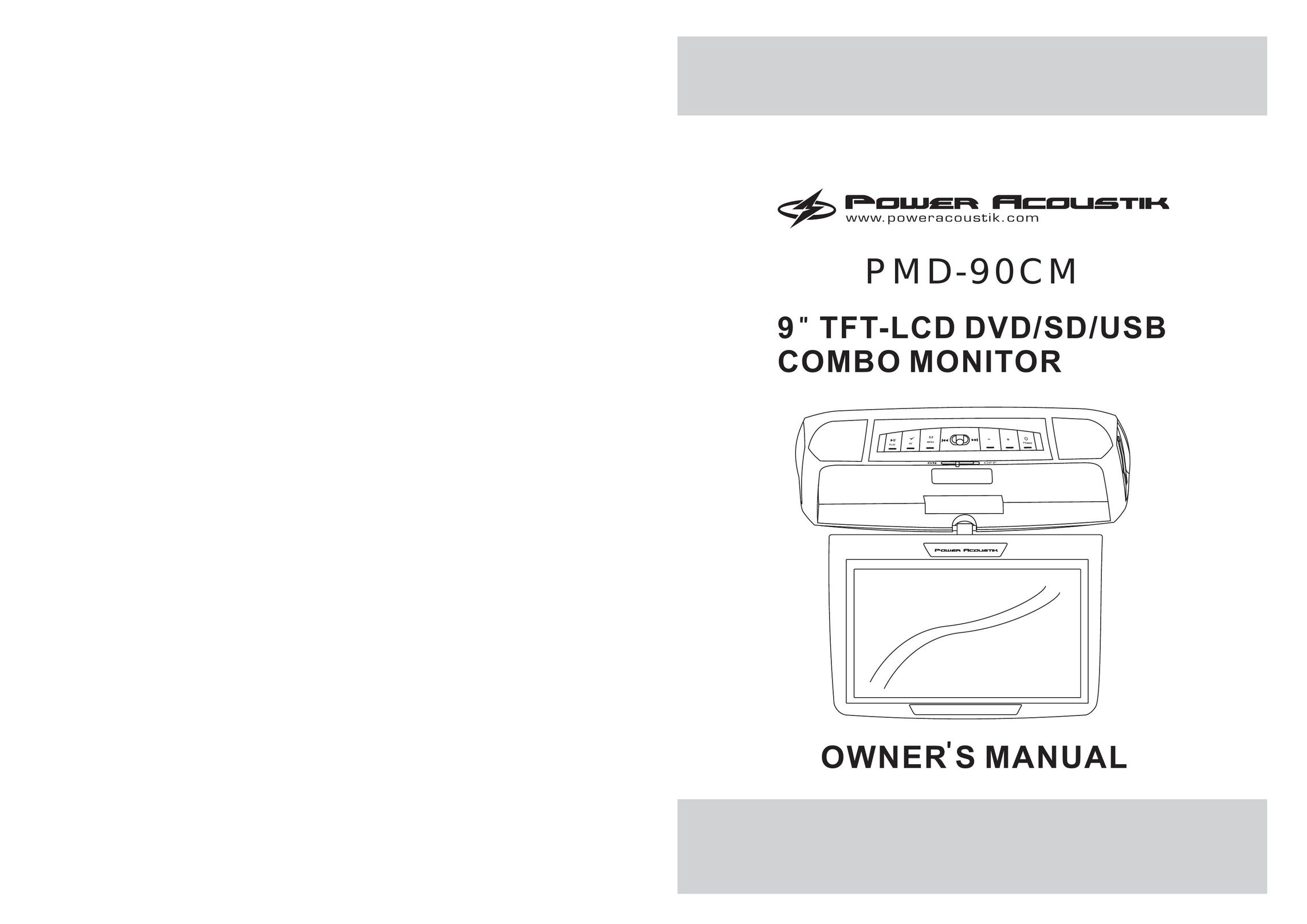 Power Acoustik PMD-90CM Car Video System User Manual