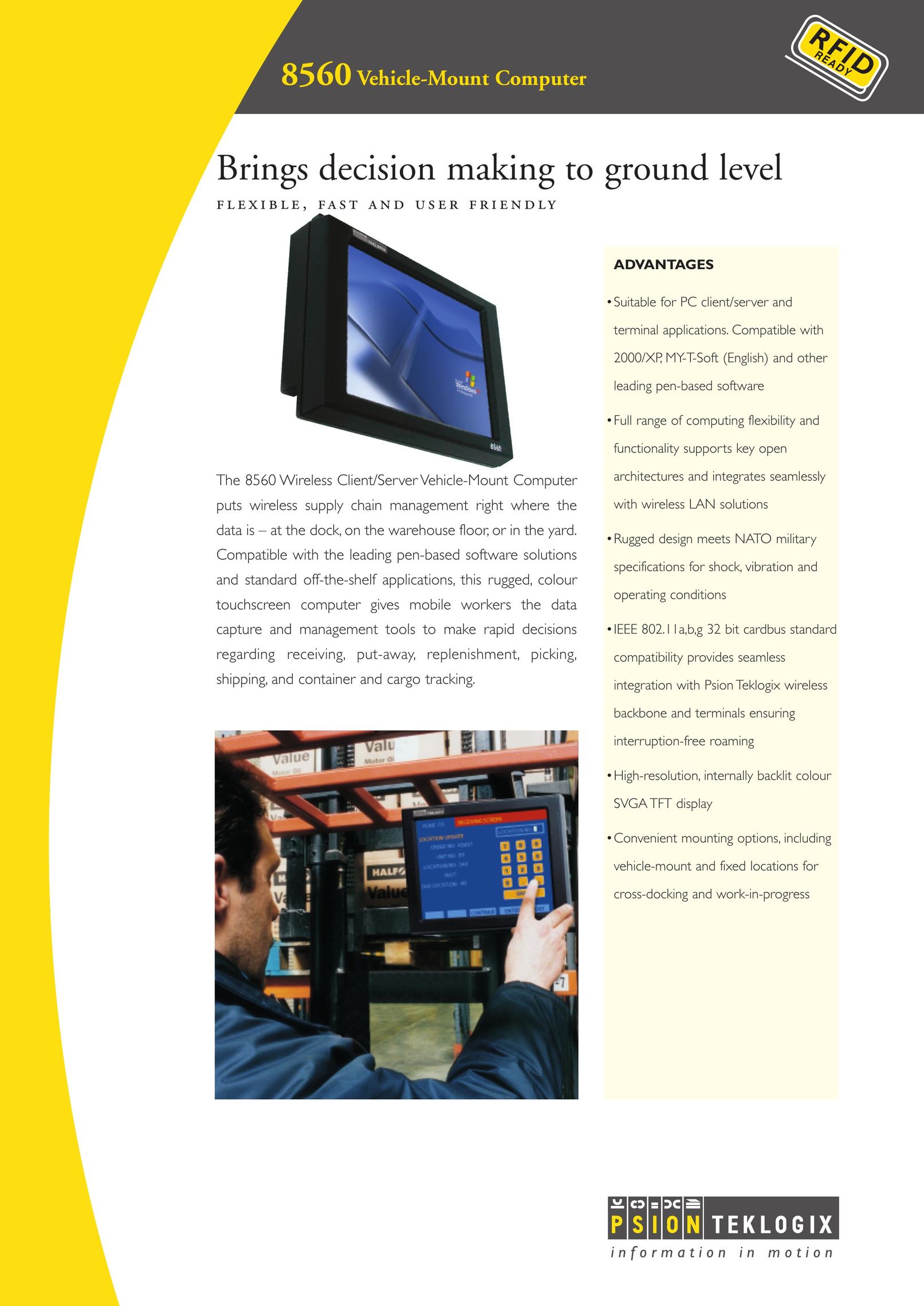 Psion Teklogix 8560 Car Video System User Manual