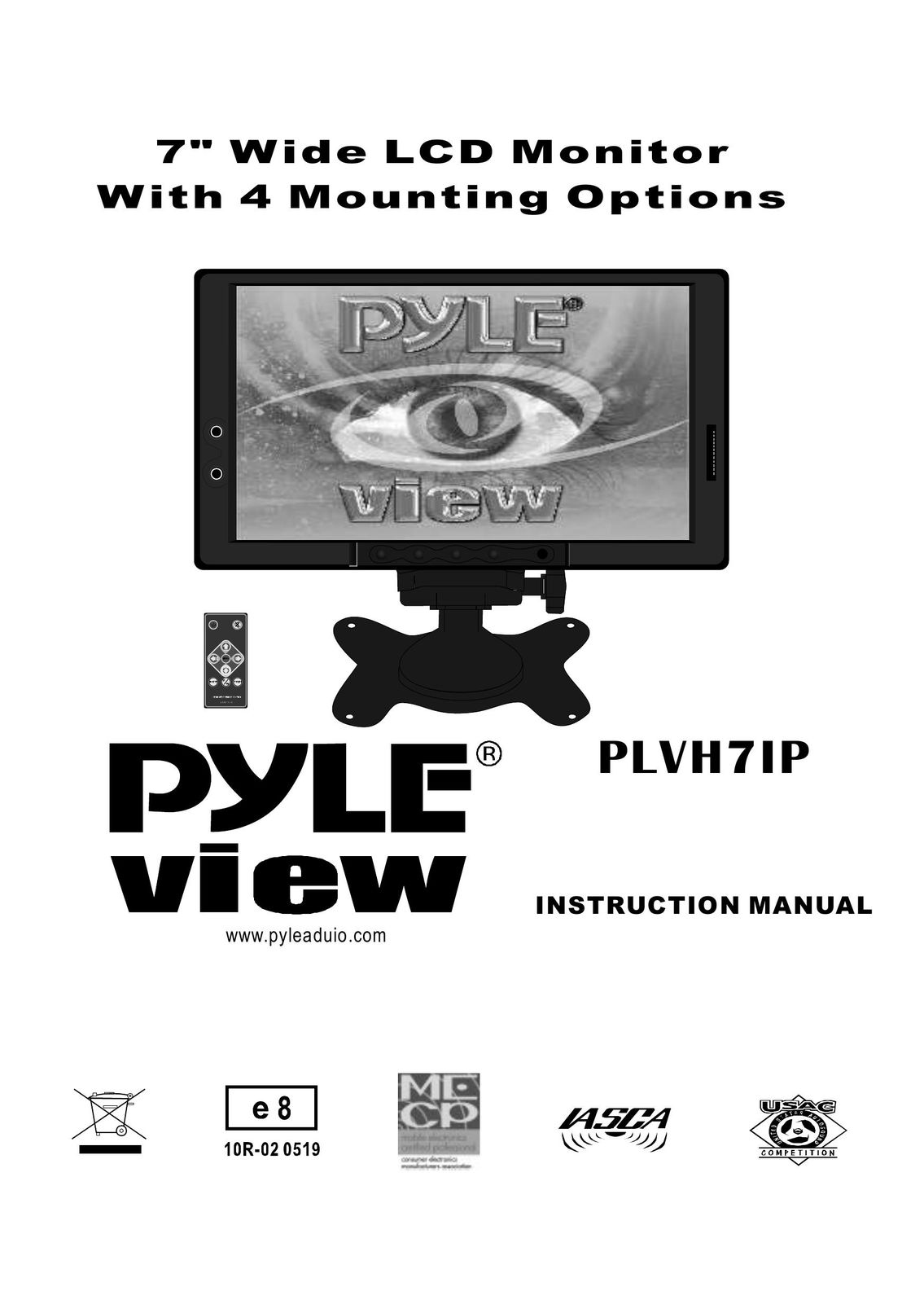 Radio Shack PLVH7IP Car Video System User Manual