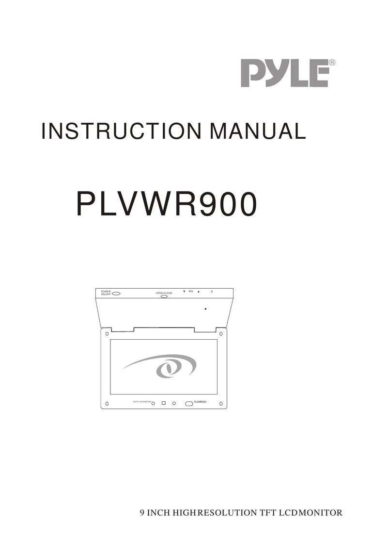 Radio Shack PLVWR900 Car Video System User Manual