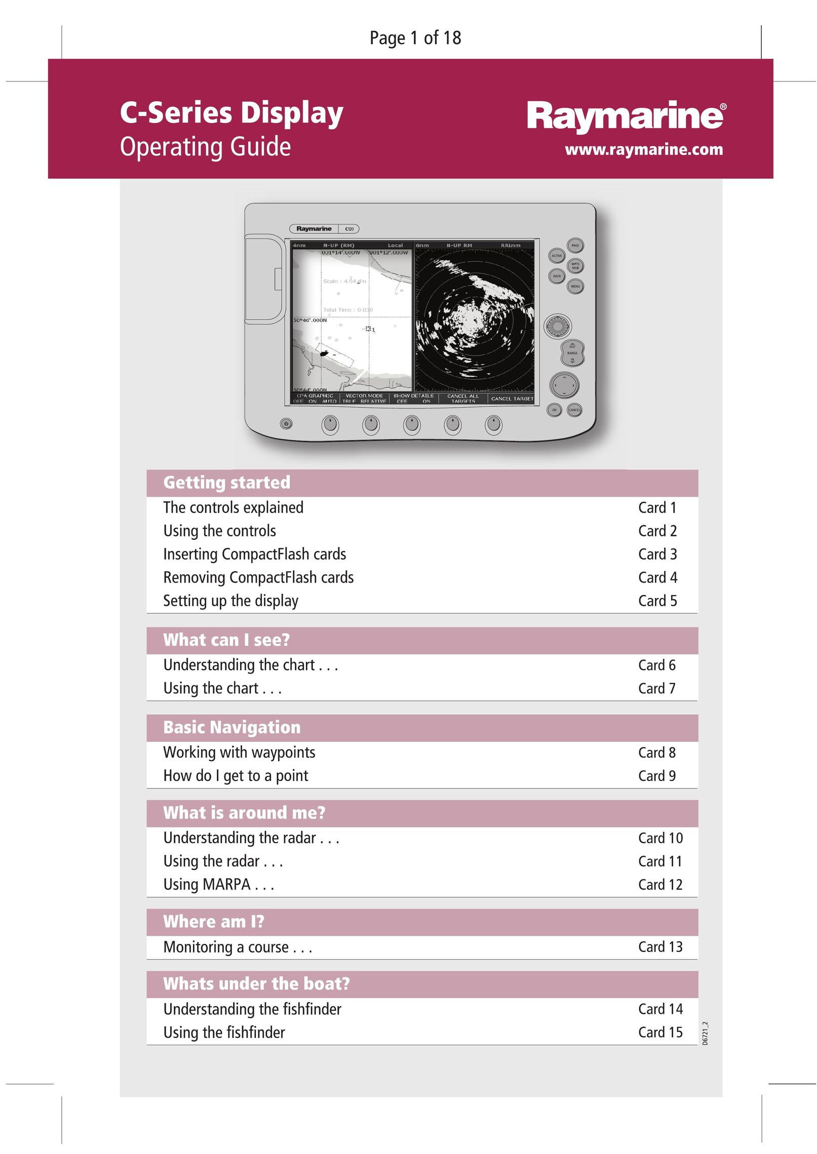 Raymarine C-Series Car Video System User Manual