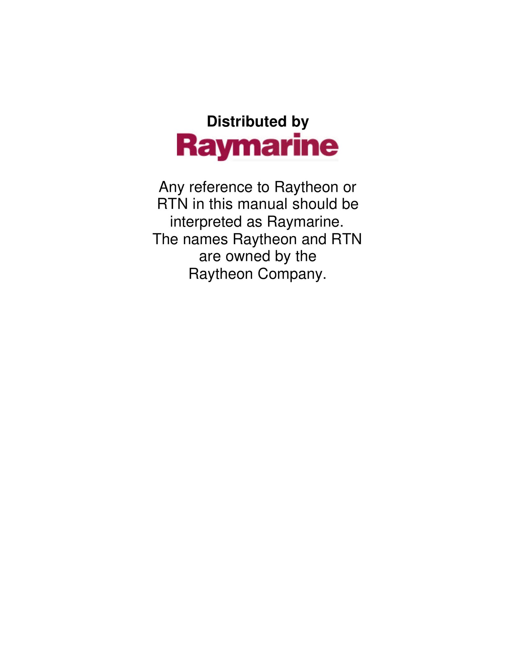 Raymarine Combined Pathfinder Radar Car Video System User Manual