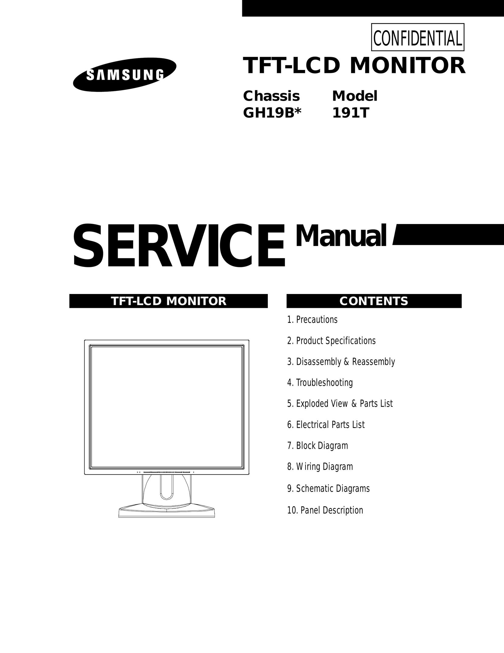 Samsung 191T Car Video System User Manual
