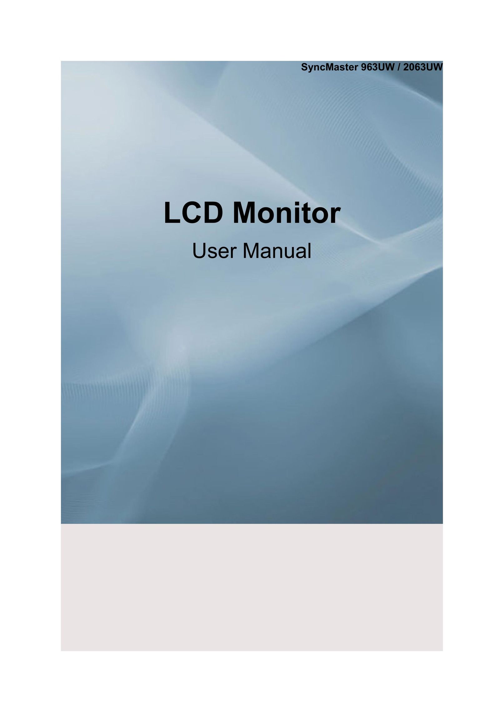 Samsung 2063UW Car Video System User Manual