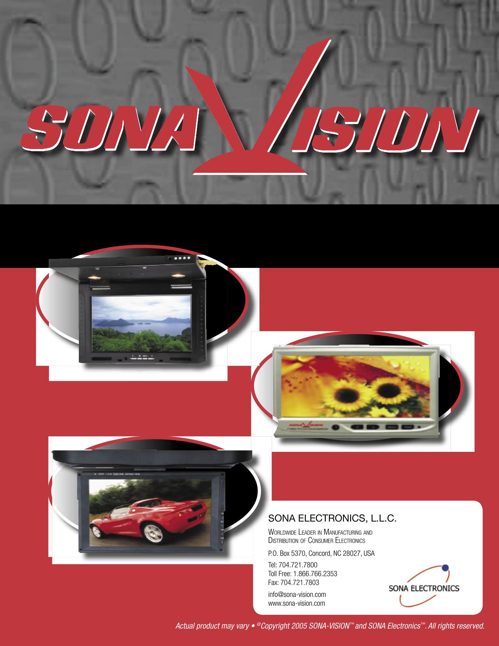 SONA Electronics SE560 Car Video System User Manual