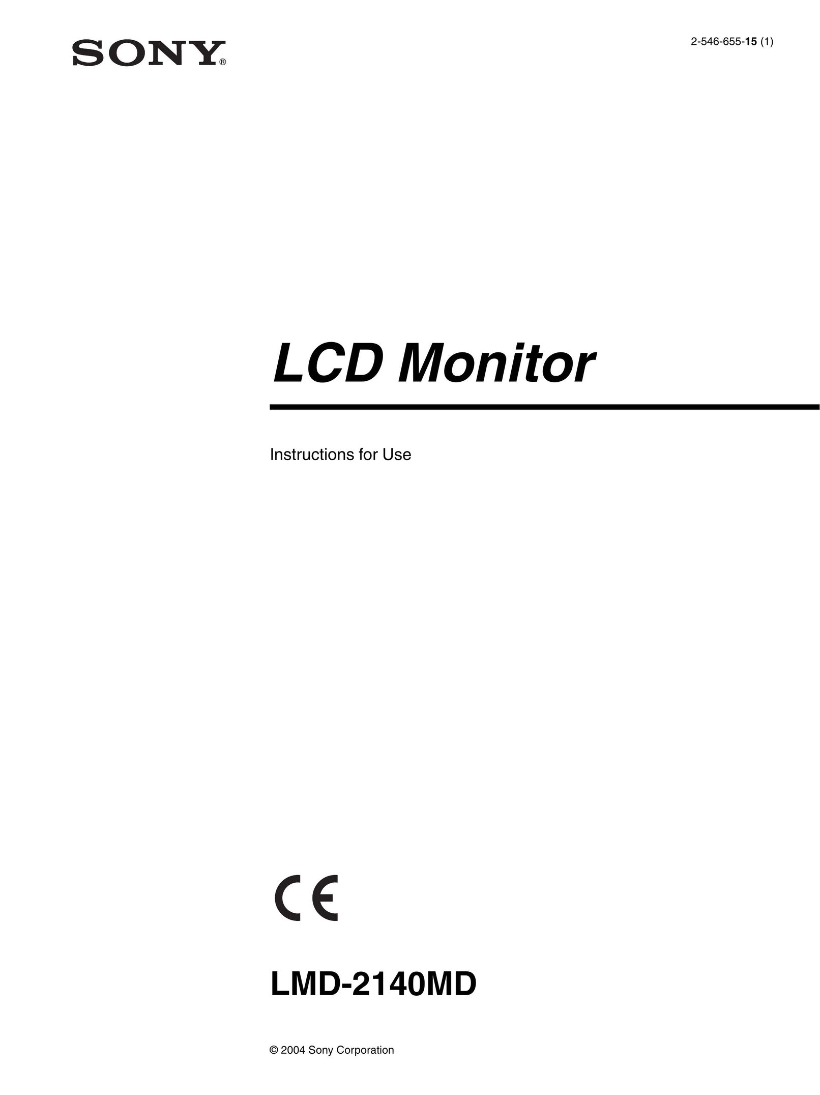 Sony LMD-2140MD Car Video System User Manual