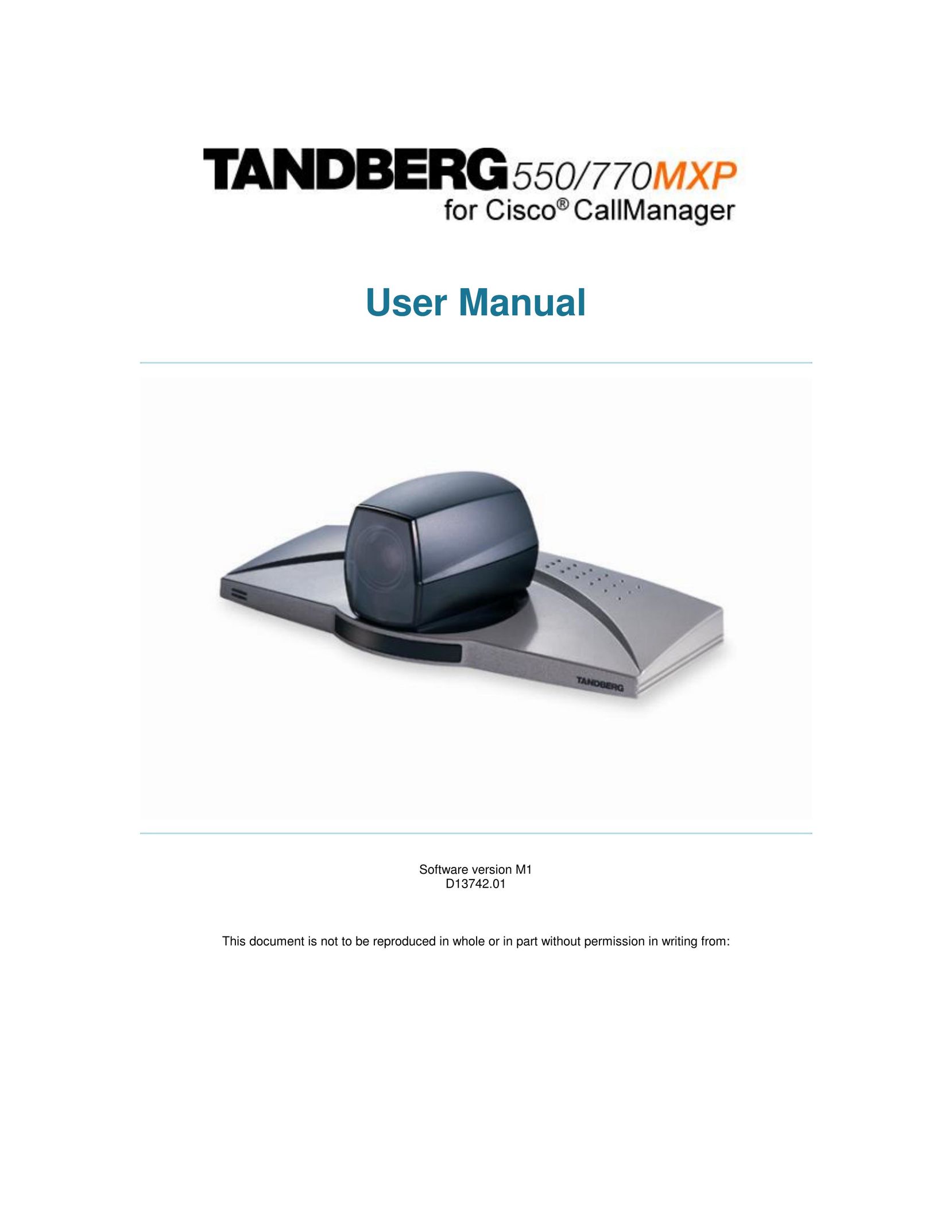 TANDBERG 550 Car Video System User Manual