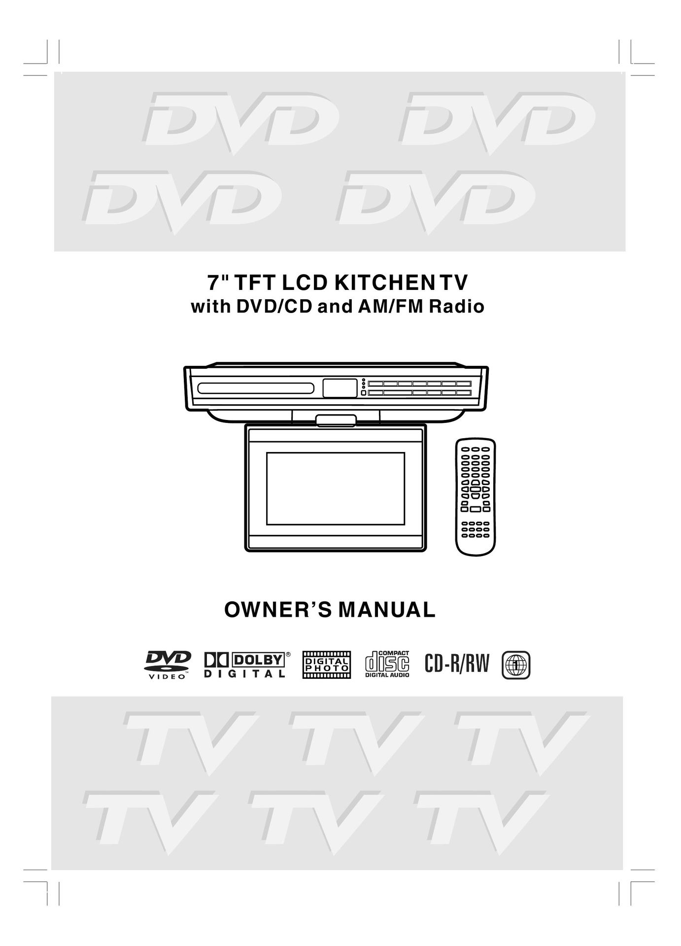 Venturer LCD Kitchen TV Car Video System User Manual
