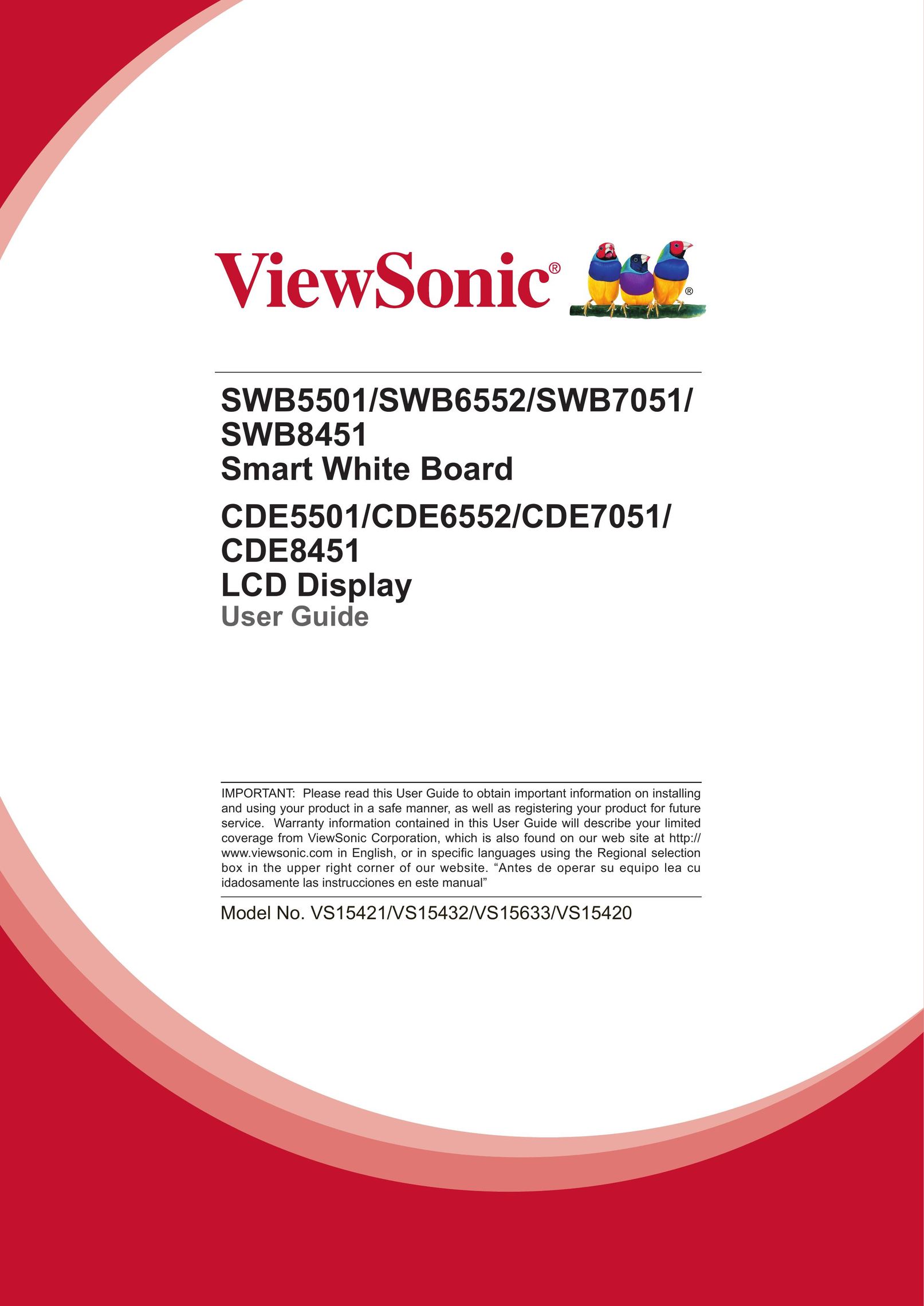 ViewSonic SWB5501 Car Video System User Manual