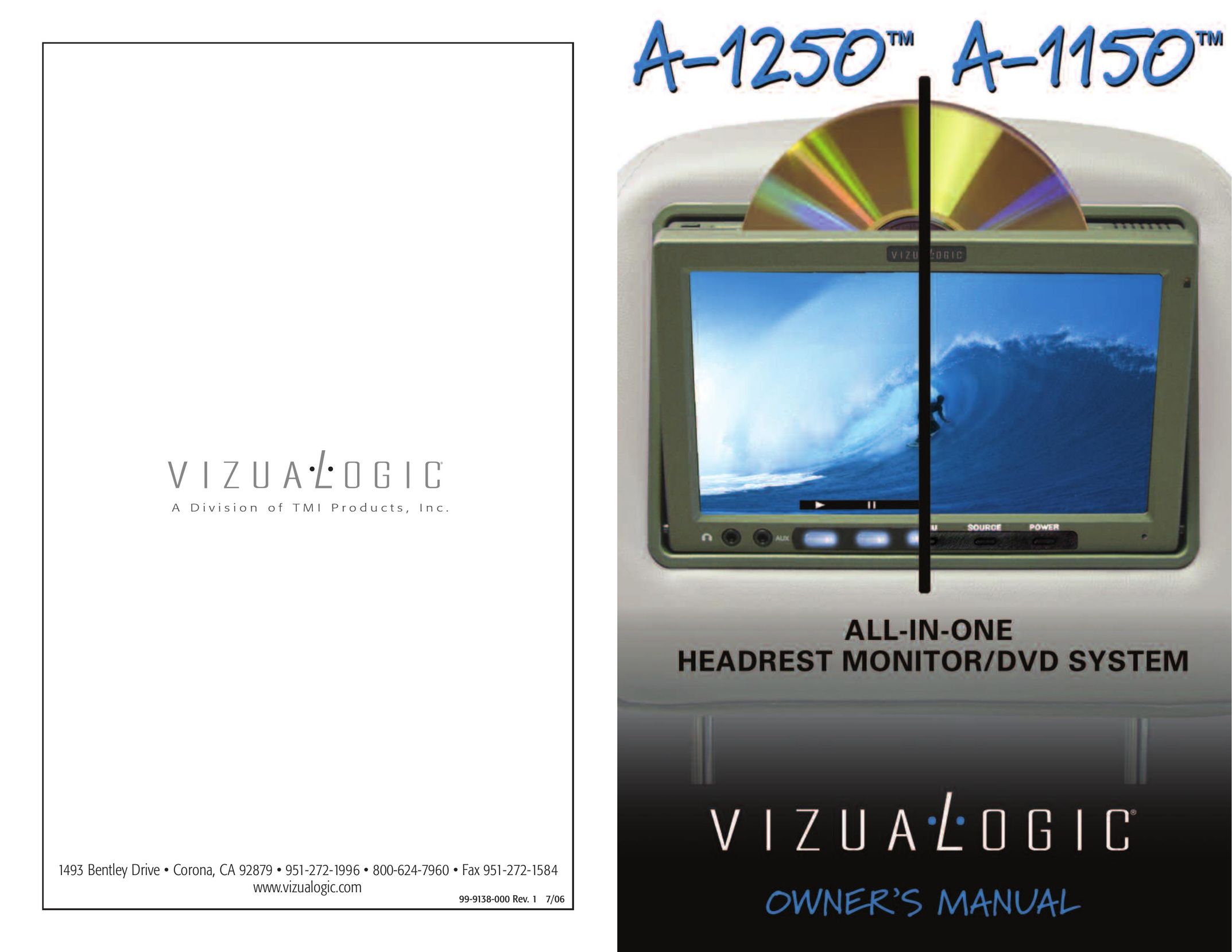 Vizualogic A 1150 Car Video System User Manual