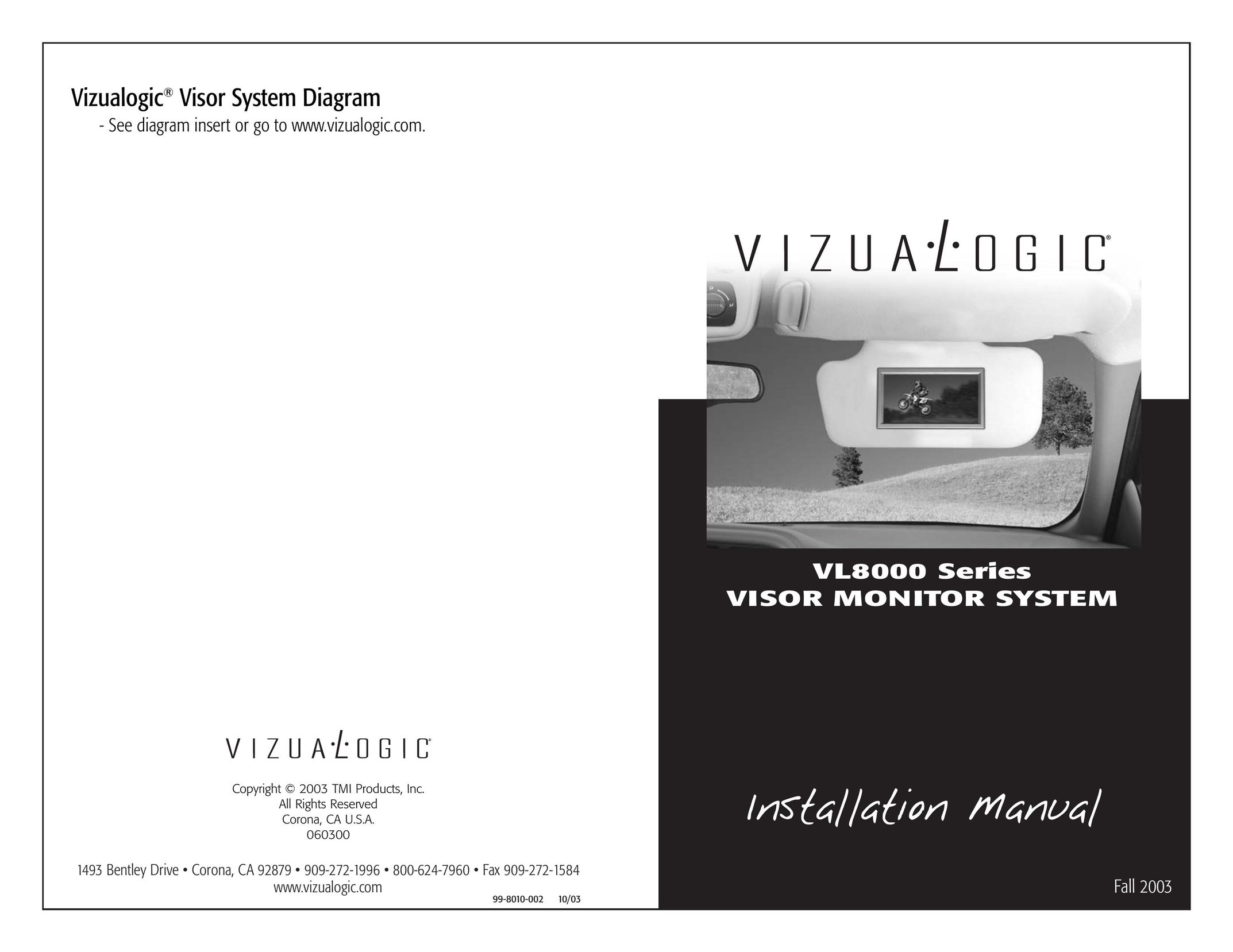 Vizualogic VL8000 Car Video System User Manual