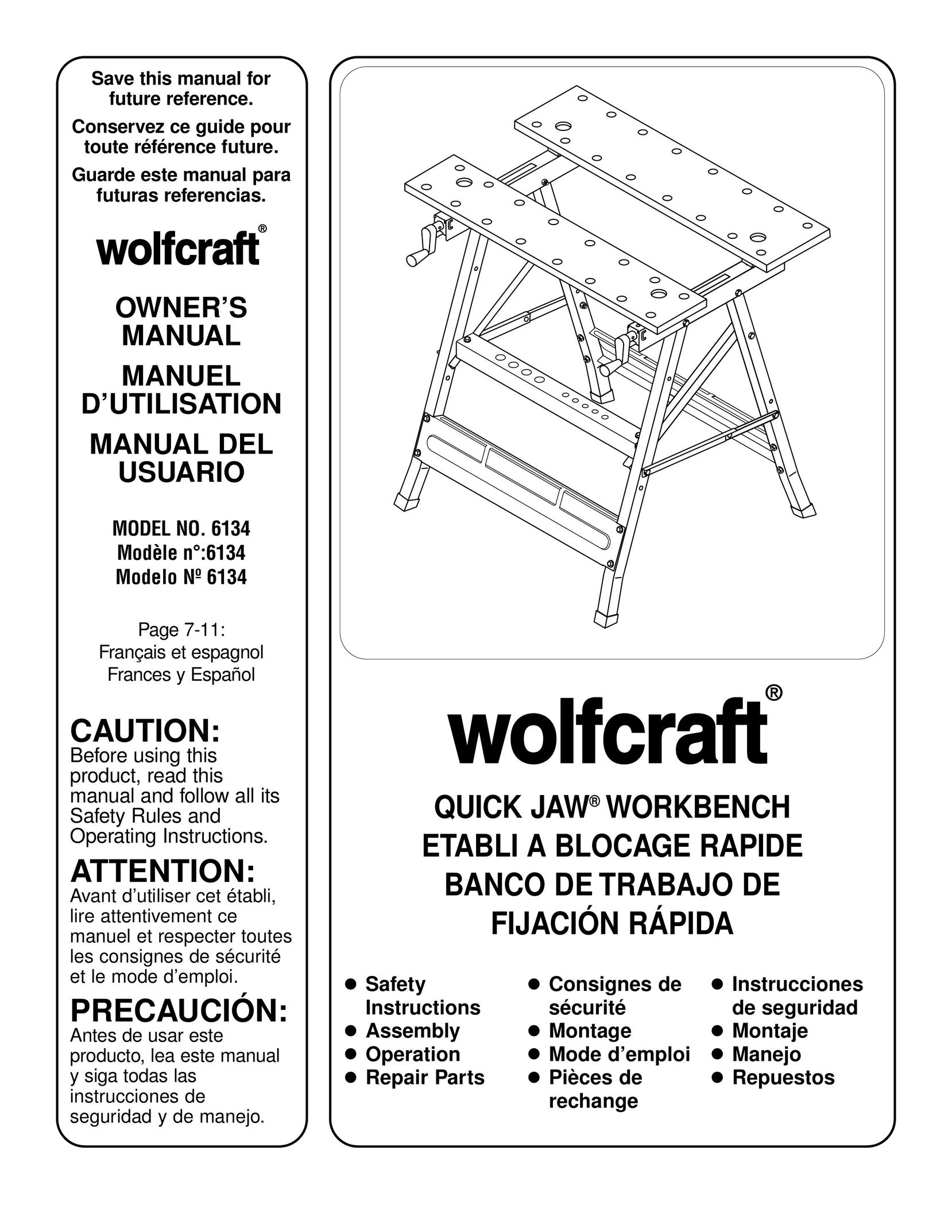 Wolfcraft 6134 Car Video System User Manual