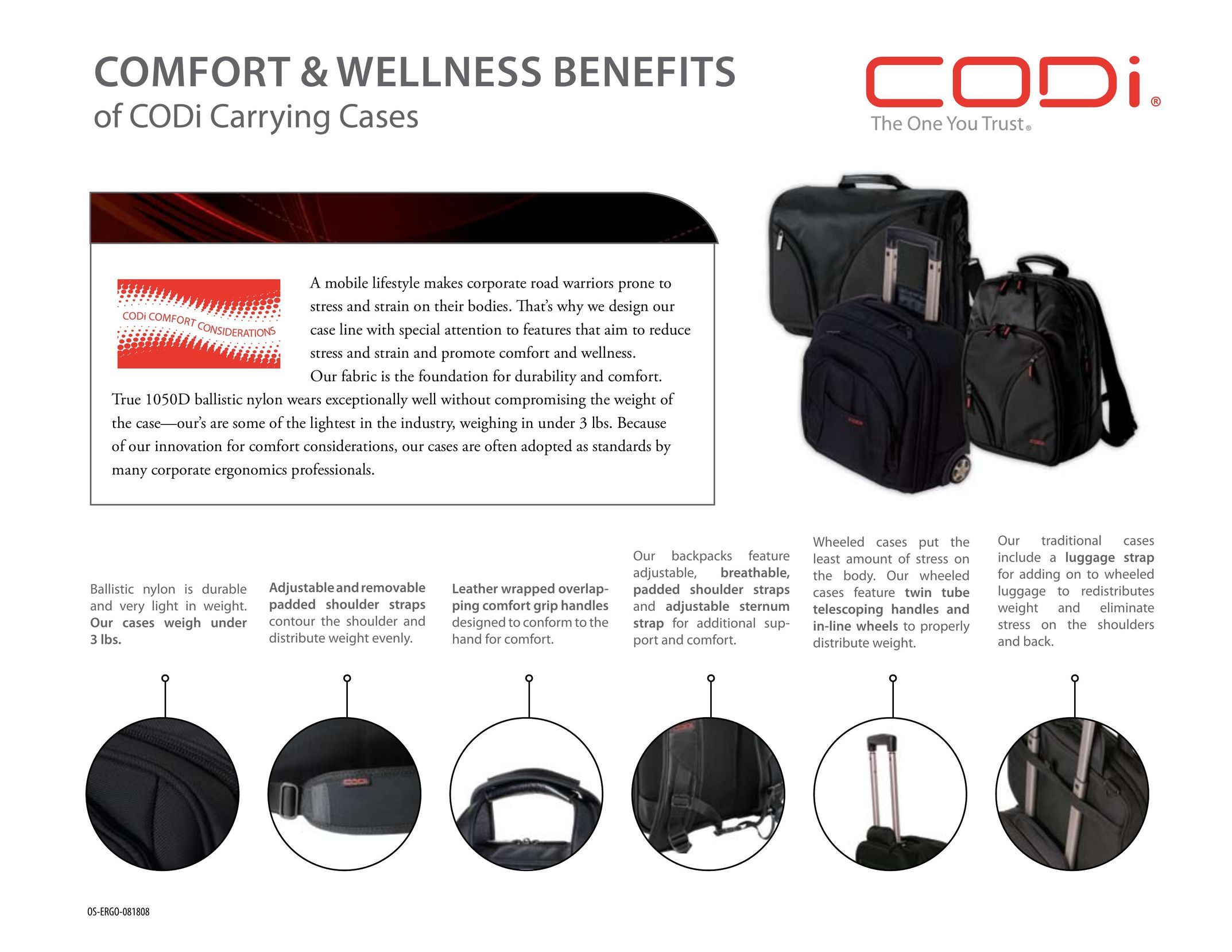 CODi Carrying Cases Carrying Case User Manual