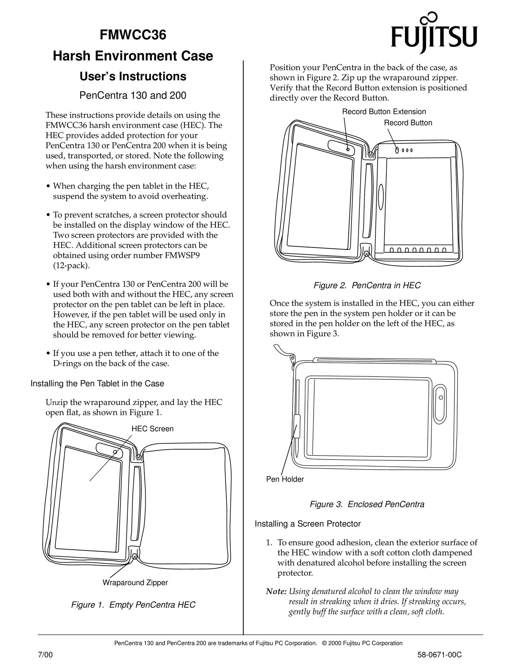 Fujitsu 130 Carrying Case User Manual