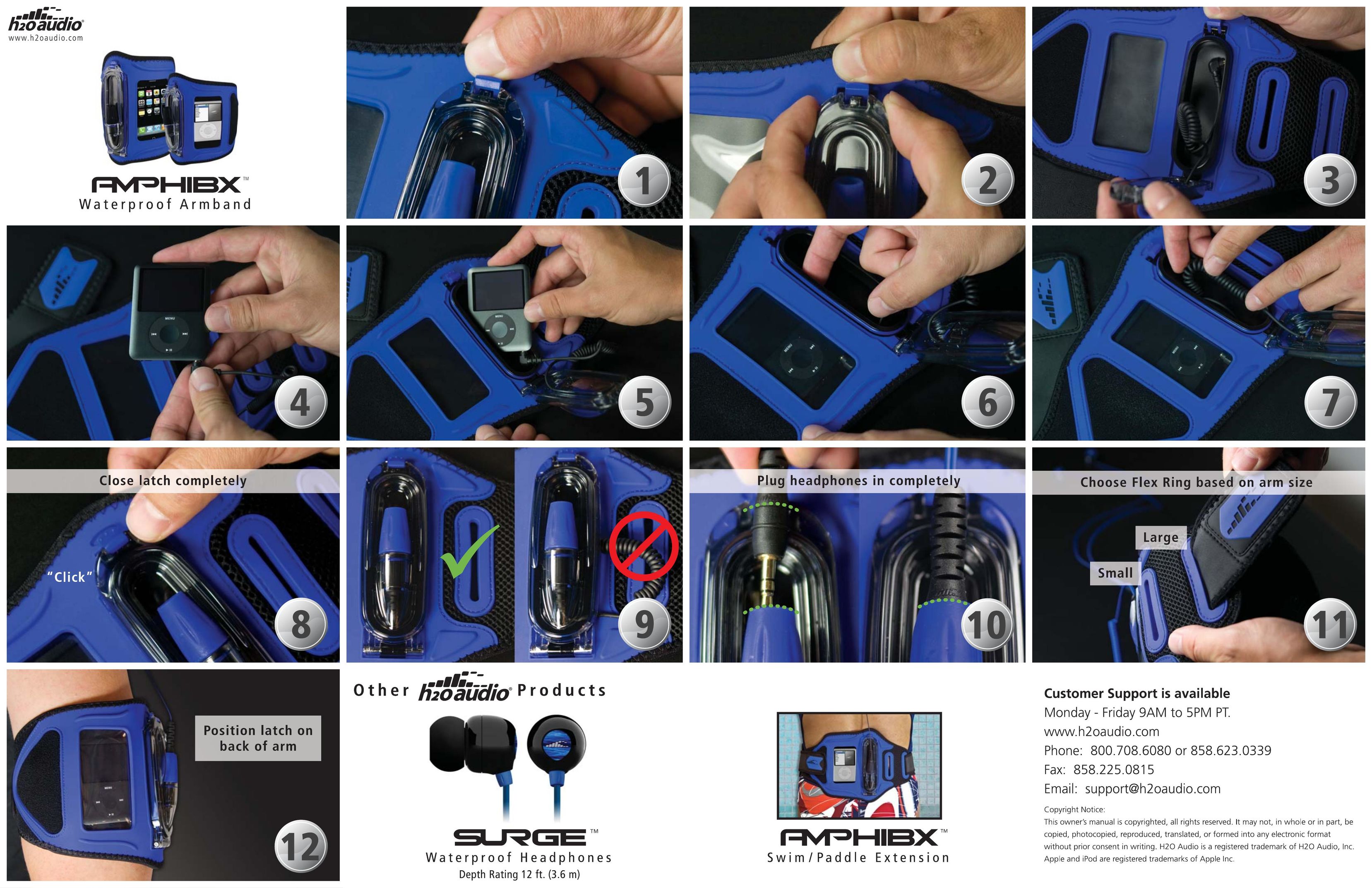 H2O Audio AMPHIBX Carrying Case User Manual