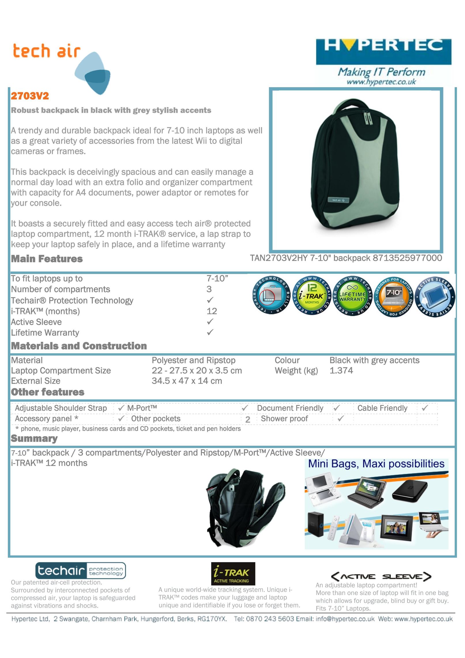 Hypertec 2703V2 Carrying Case User Manual