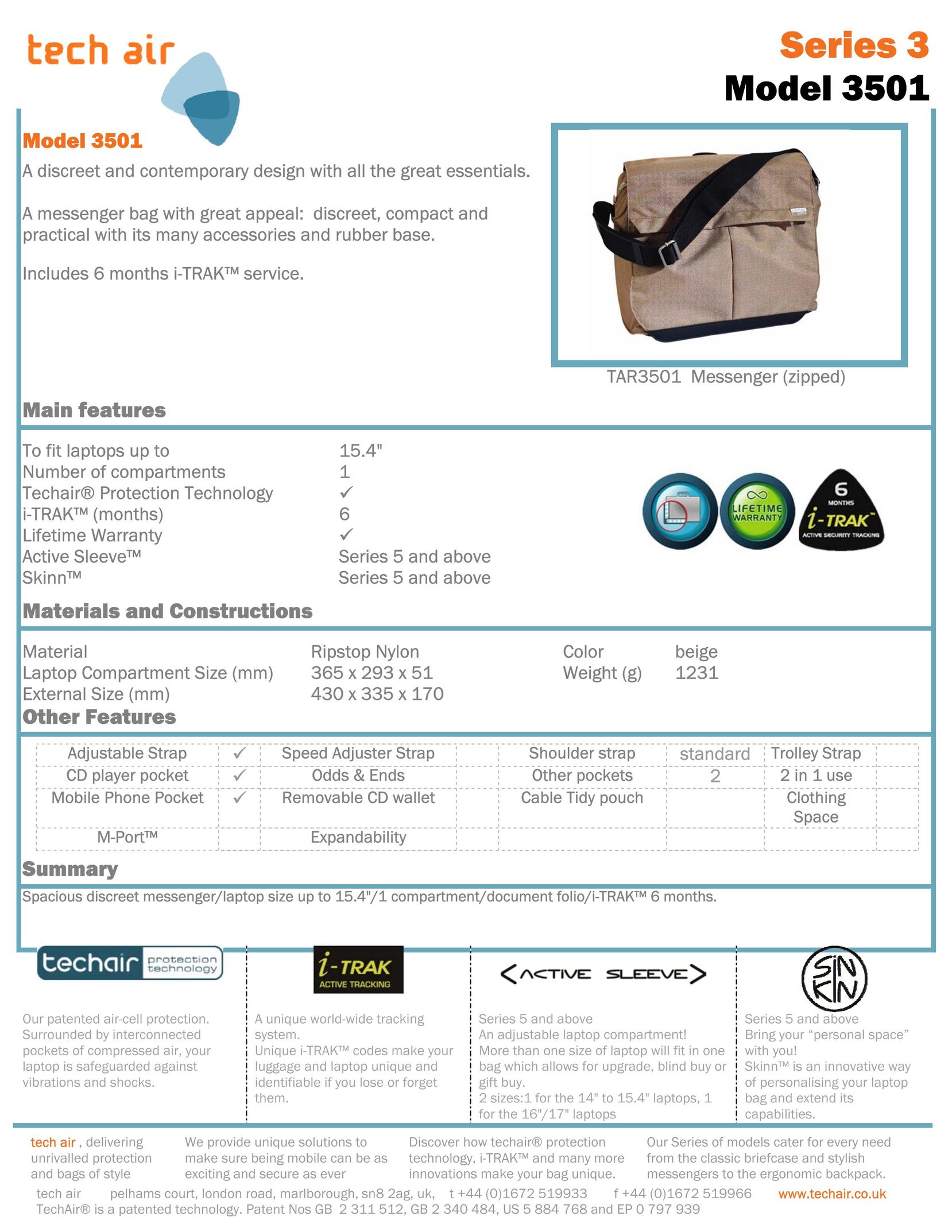 Hypertec 3501 Carrying Case User Manual