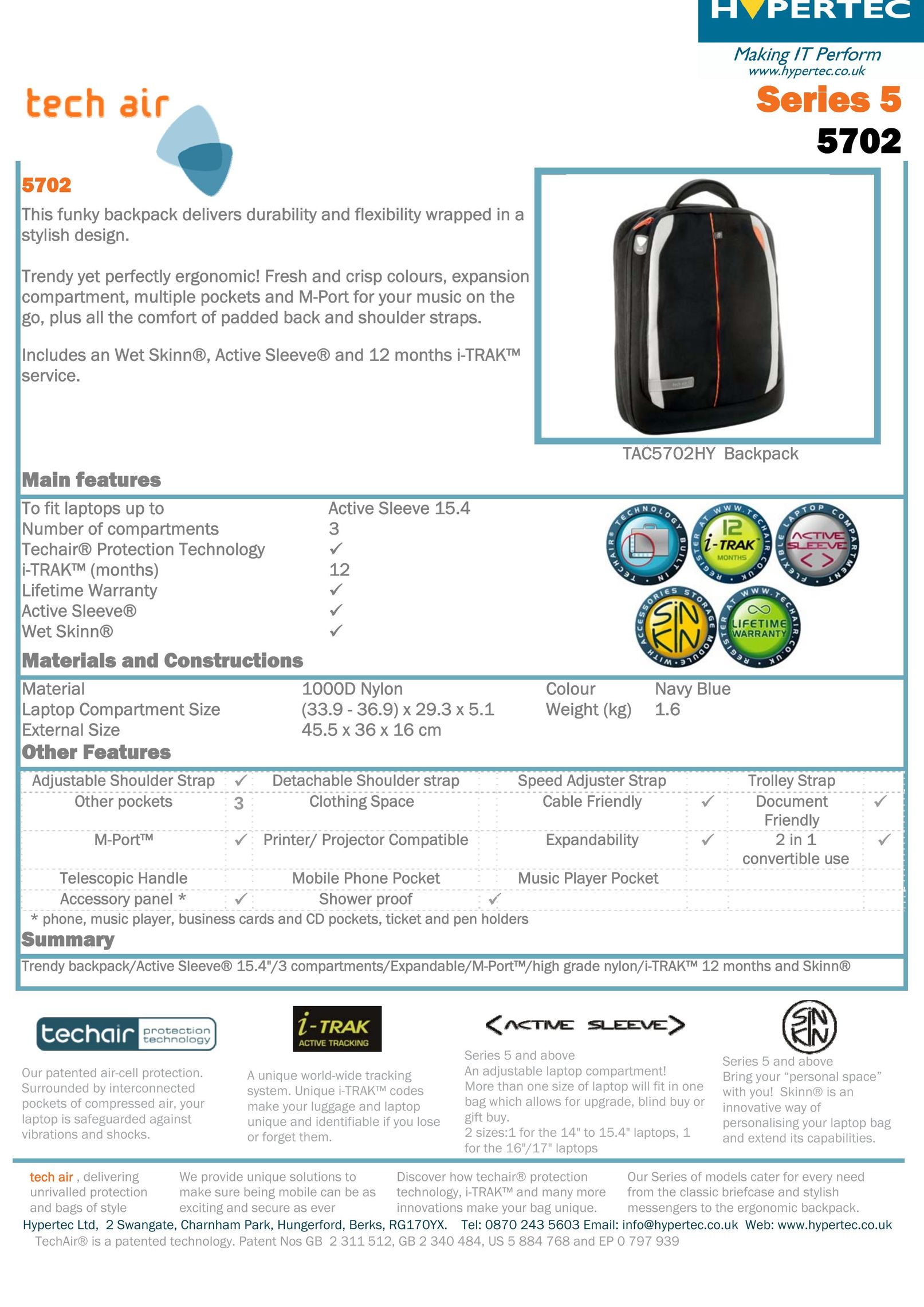 Hypertec 5702 Carrying Case User Manual