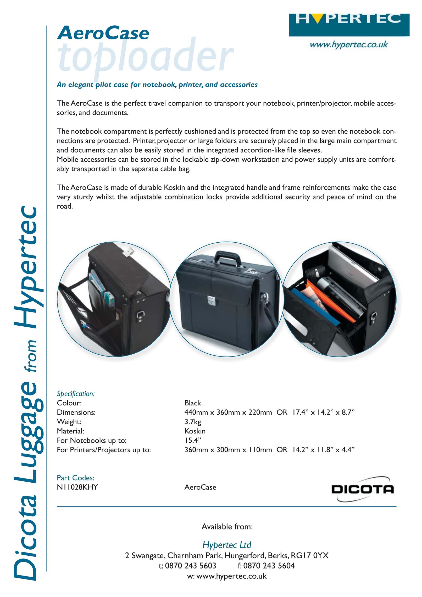 Hypertec N11028KHY Carrying Case User Manual
