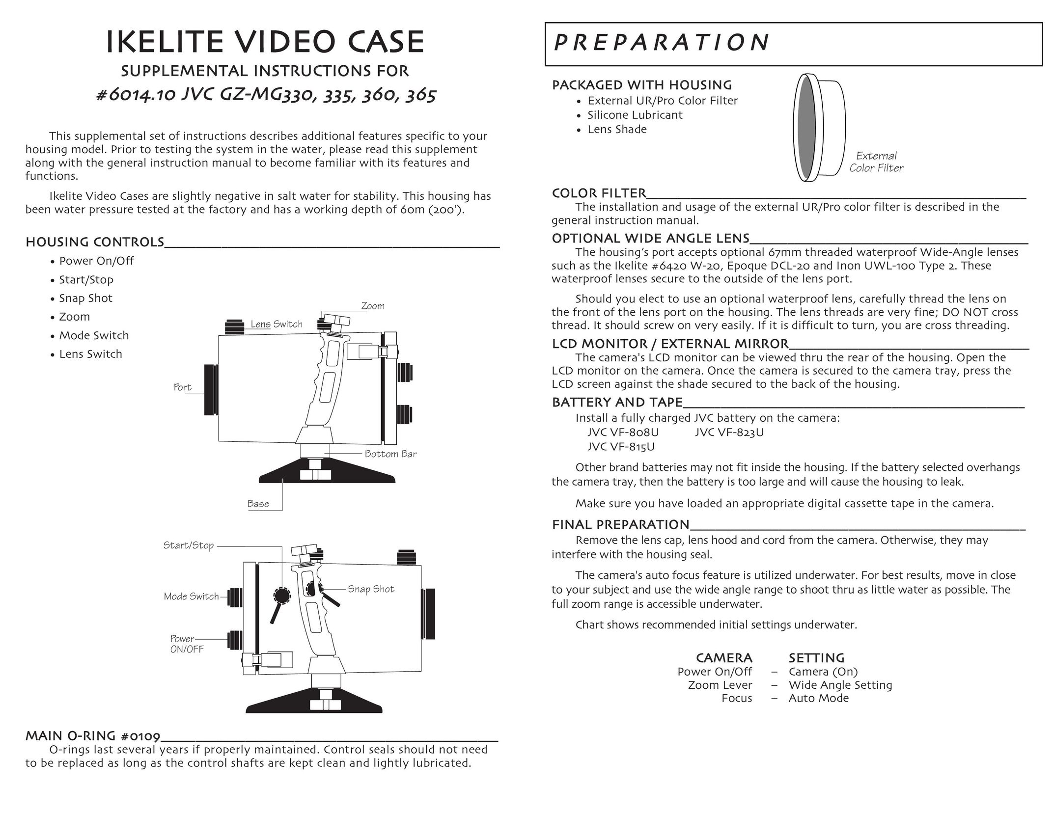 Ikelite GZ-MG-360 Carrying Case User Manual