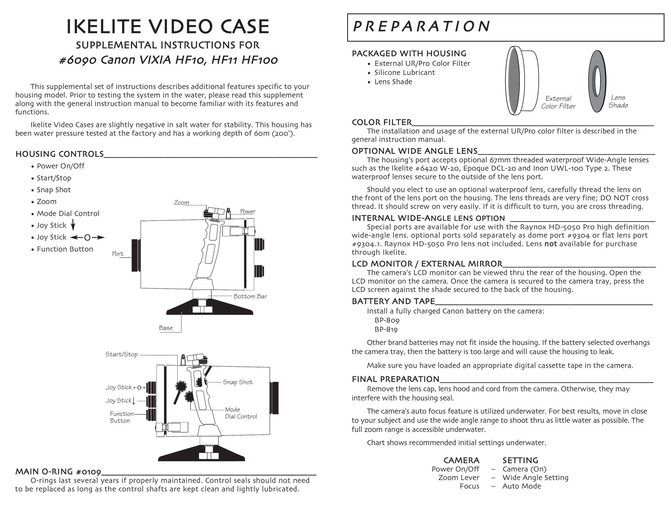 Ikelite HF-10 Carrying Case User Manual