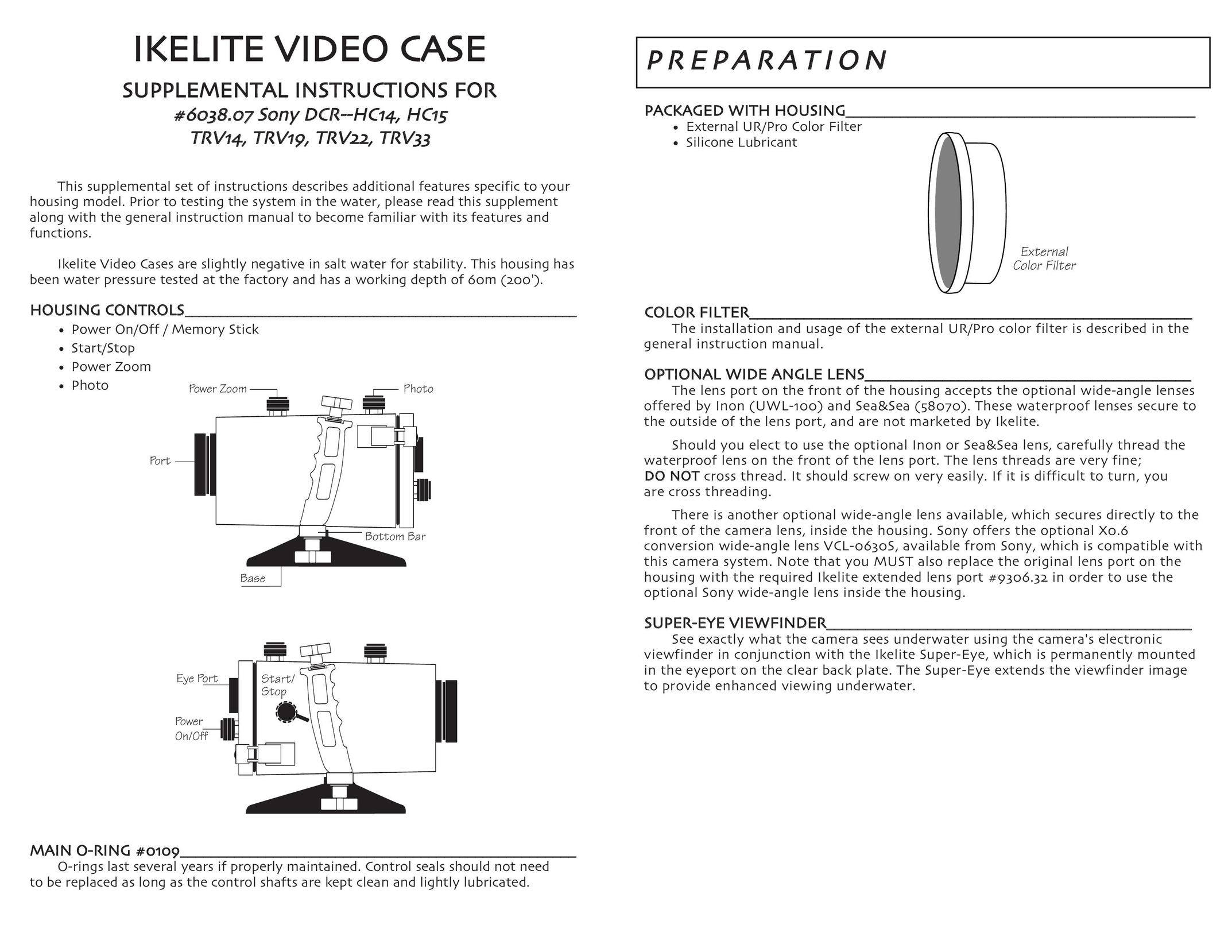 Ikelite TRV14 Carrying Case User Manual