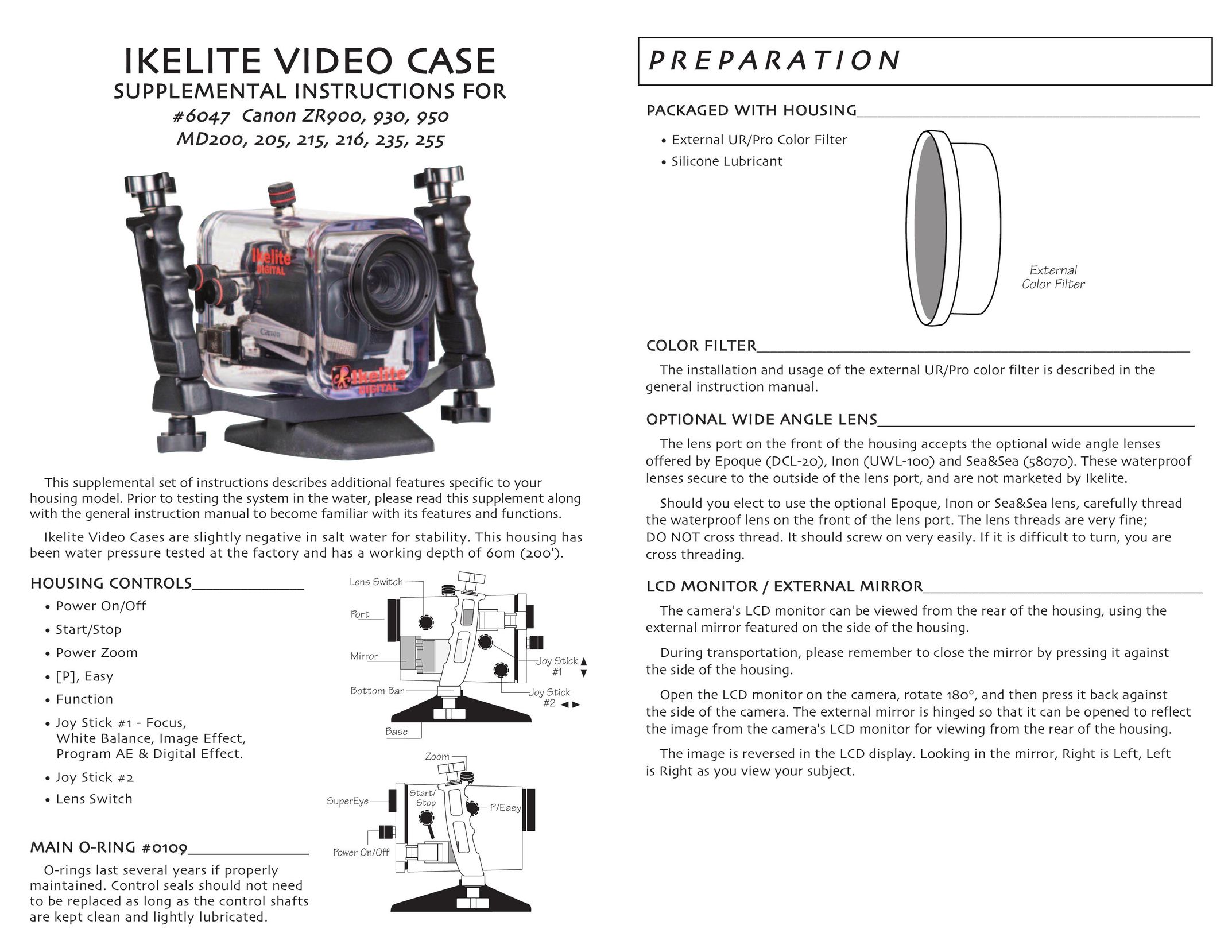 Ikelite ZR900 Carrying Case User Manual