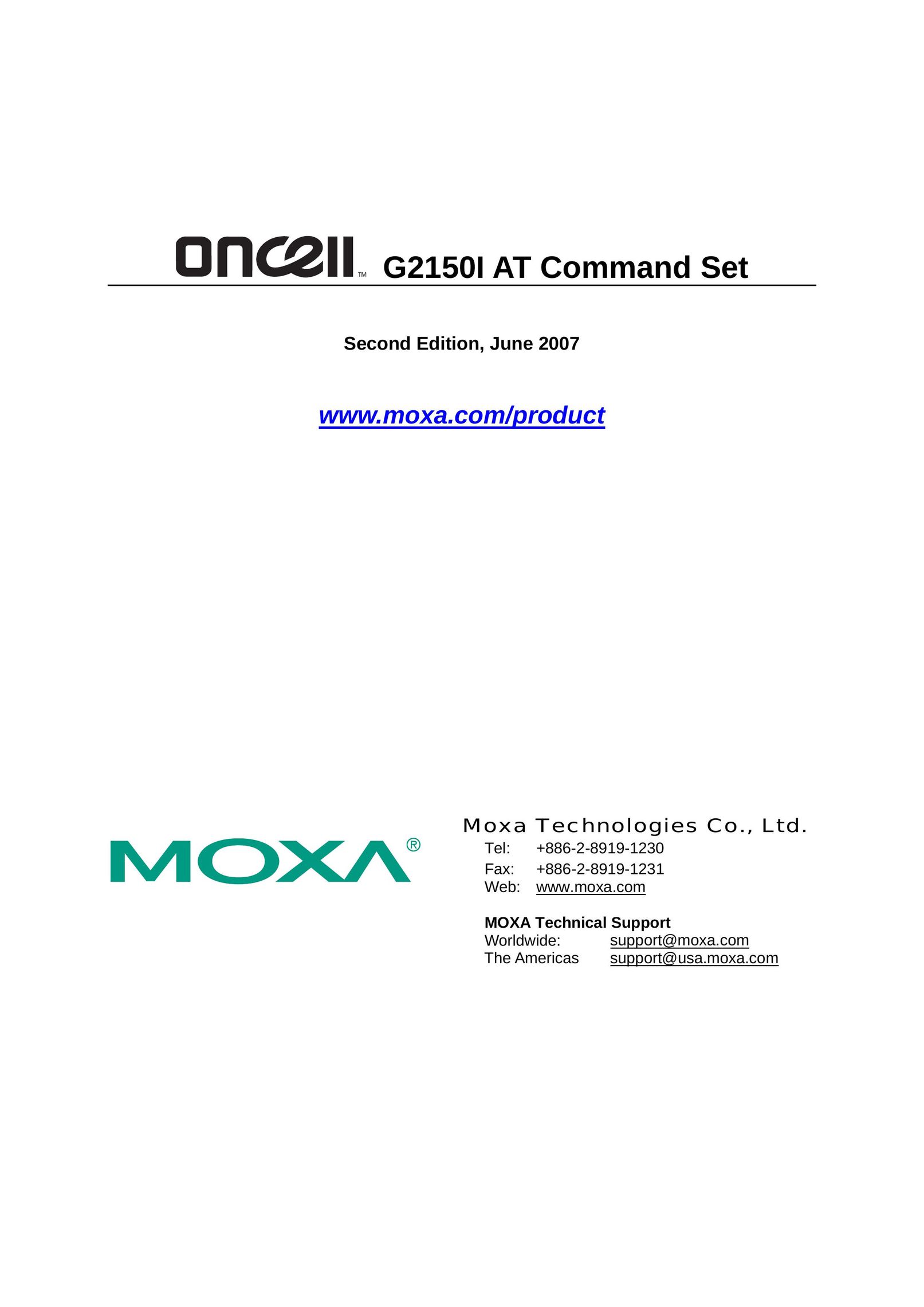 Moxa Technologies G2150I Carrying Case User Manual