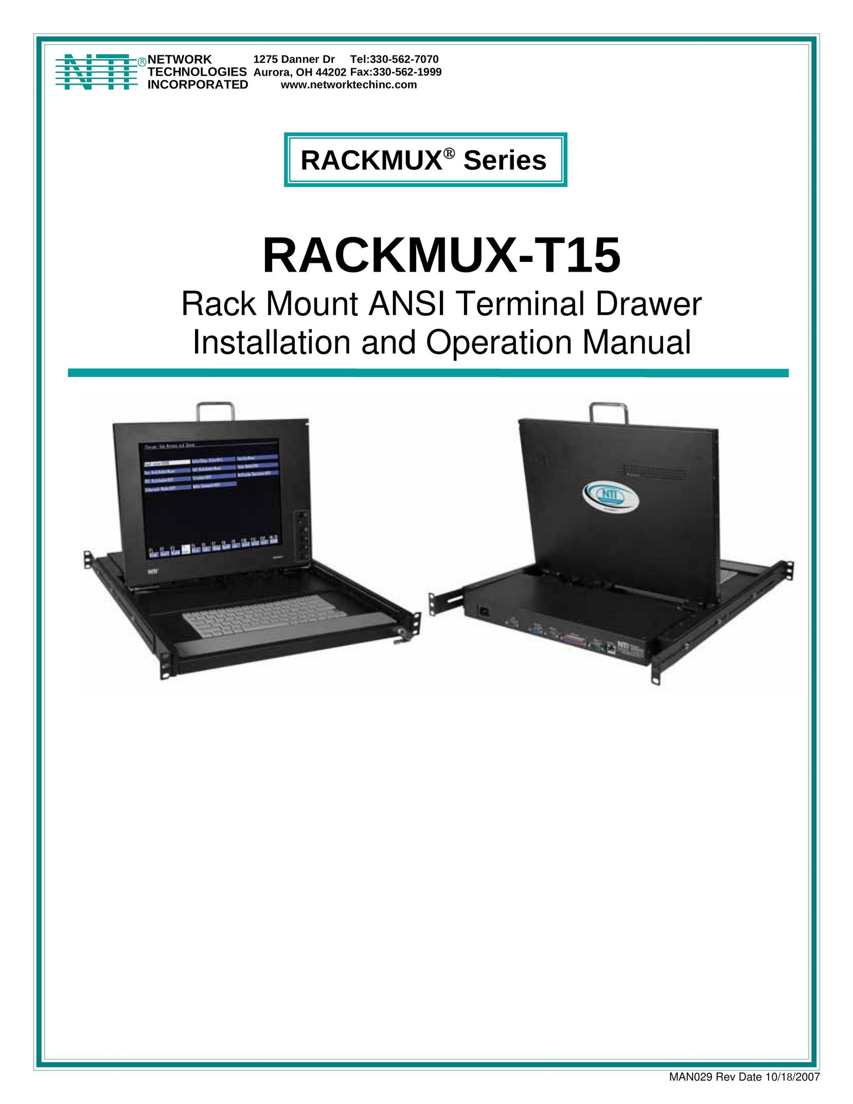 Network Technologies RACKMUX-T15 Carrying Case User Manual