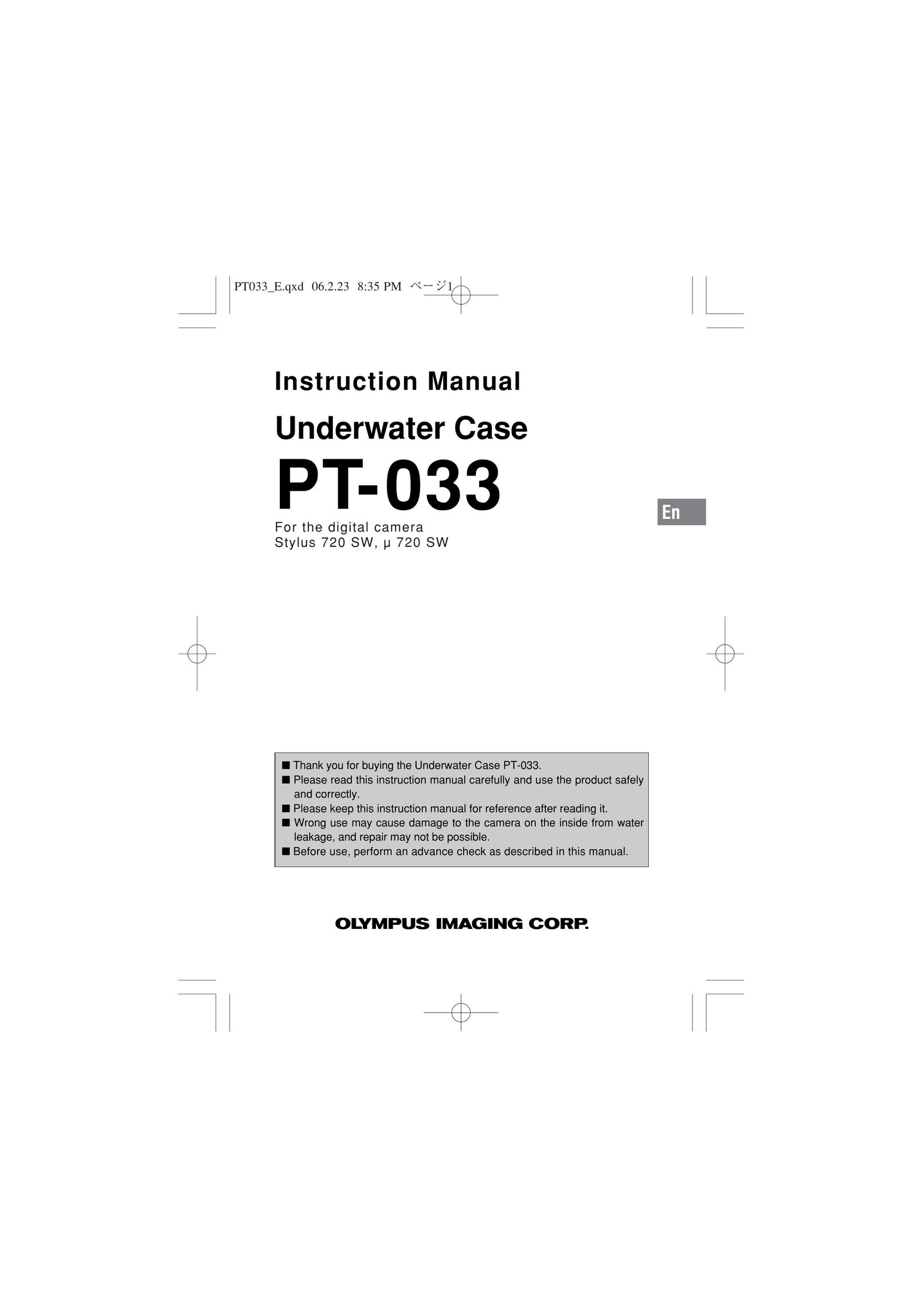 Olympus 033 Carrying Case User Manual