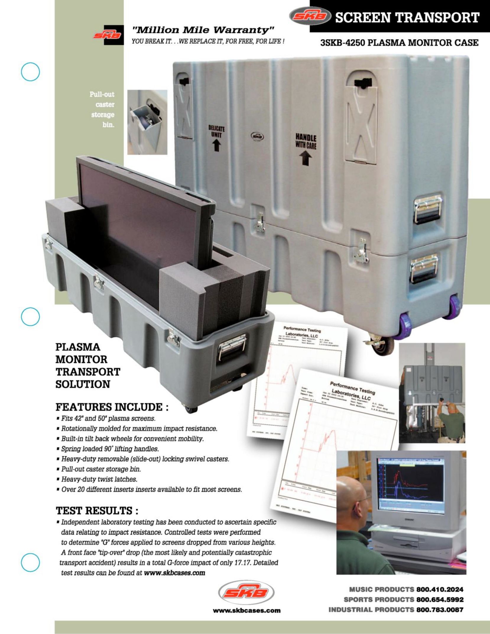 SKB 3-4250 Carrying Case User Manual