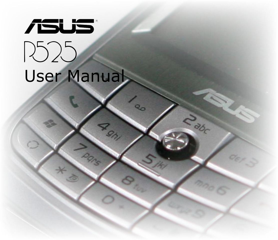 Asus P525 Cell Phone User Manual