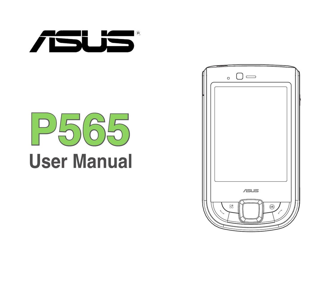 Asus P565 Cell Phone User Manual
