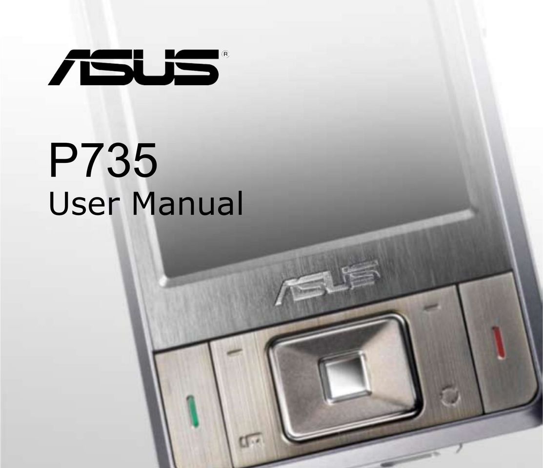 Asus P735 Cell Phone User Manual