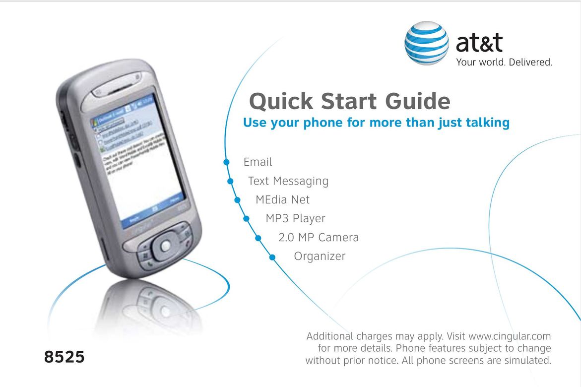 AT&T 8525 Cell Phone User Manual