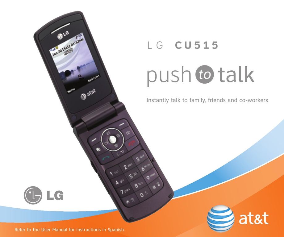 AT&T L G C U 5 1 5 Cell Phone User Manual