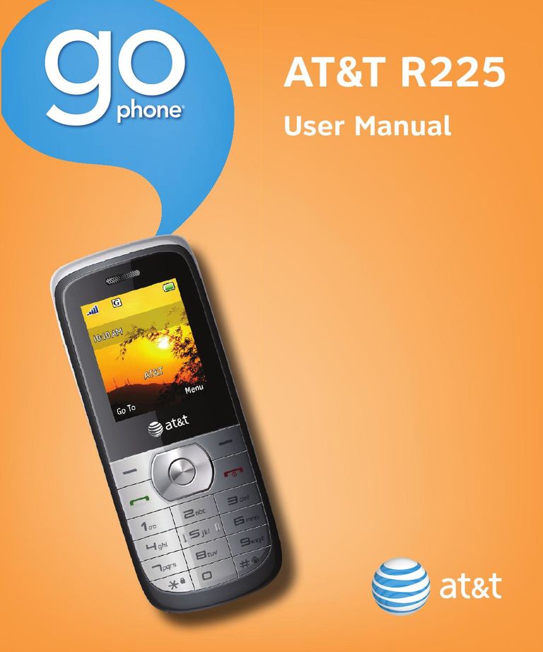AT&T R225 Cell Phone User Manual