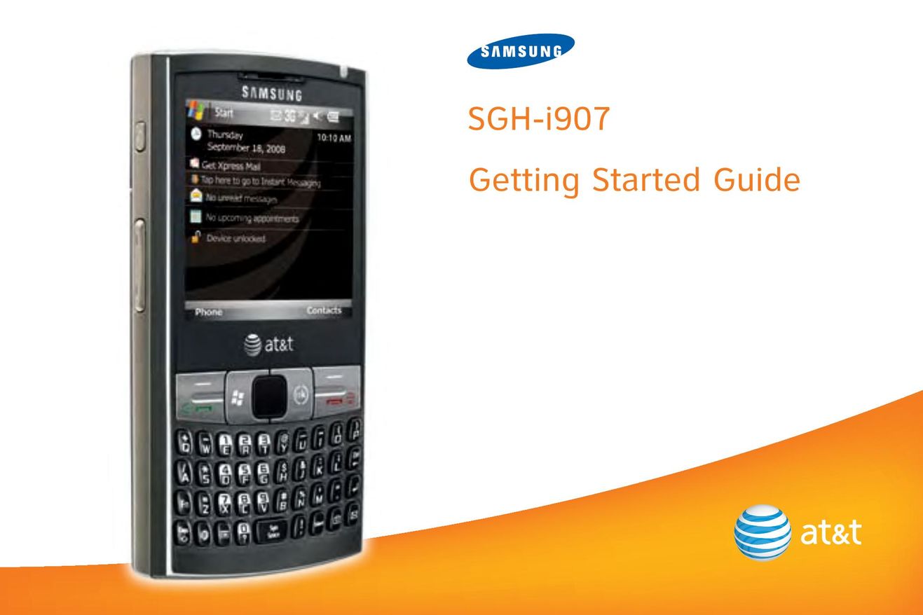 AT&T SGH-i907 Cell Phone User Manual